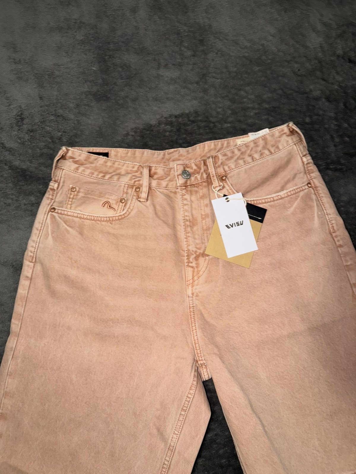 Evisu × Palace Palace x Evisu Pink Wash Jean Shorts Size US 32 / EU 48 - 3 Thumbnail