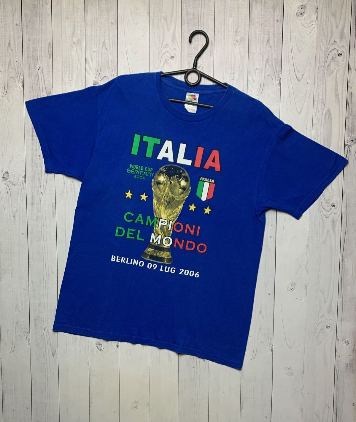 Vintage Vintage Italia champions World Cup soccer tee 2006 size-L Size US L / EU 52-54 / 3 - 1 Thumbnail