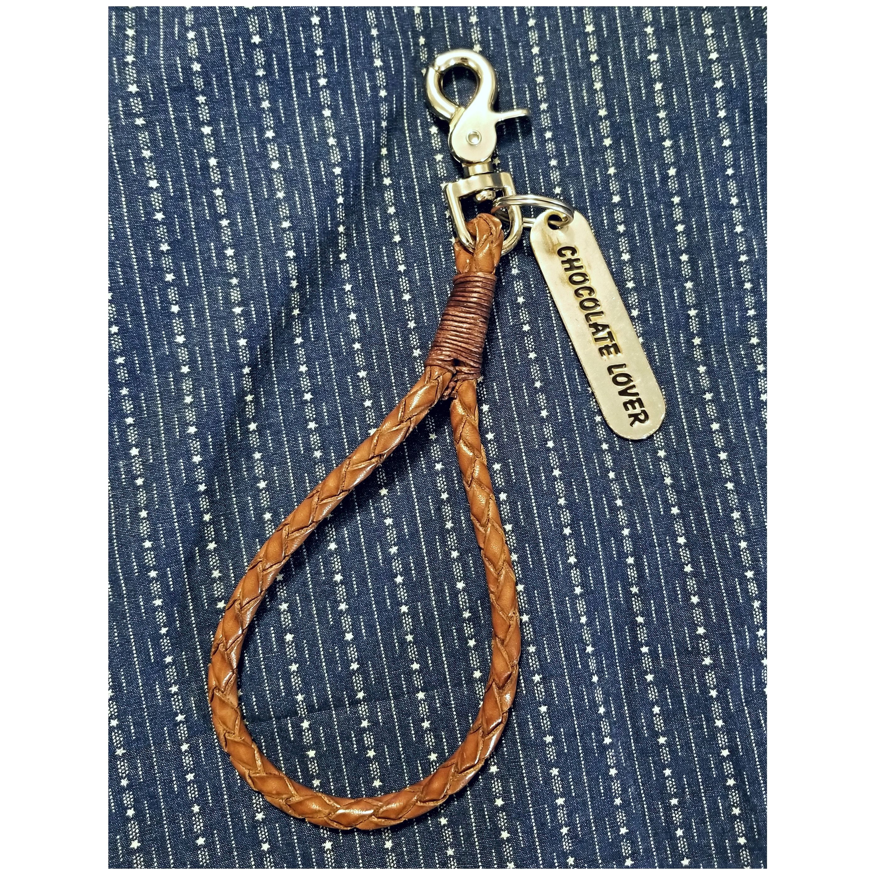Ralph Lauren HAND CRAFTED LEATHER KEYCHAIN- VERY COOL PIECE! Size ONE SIZE - 4 Thumbnail