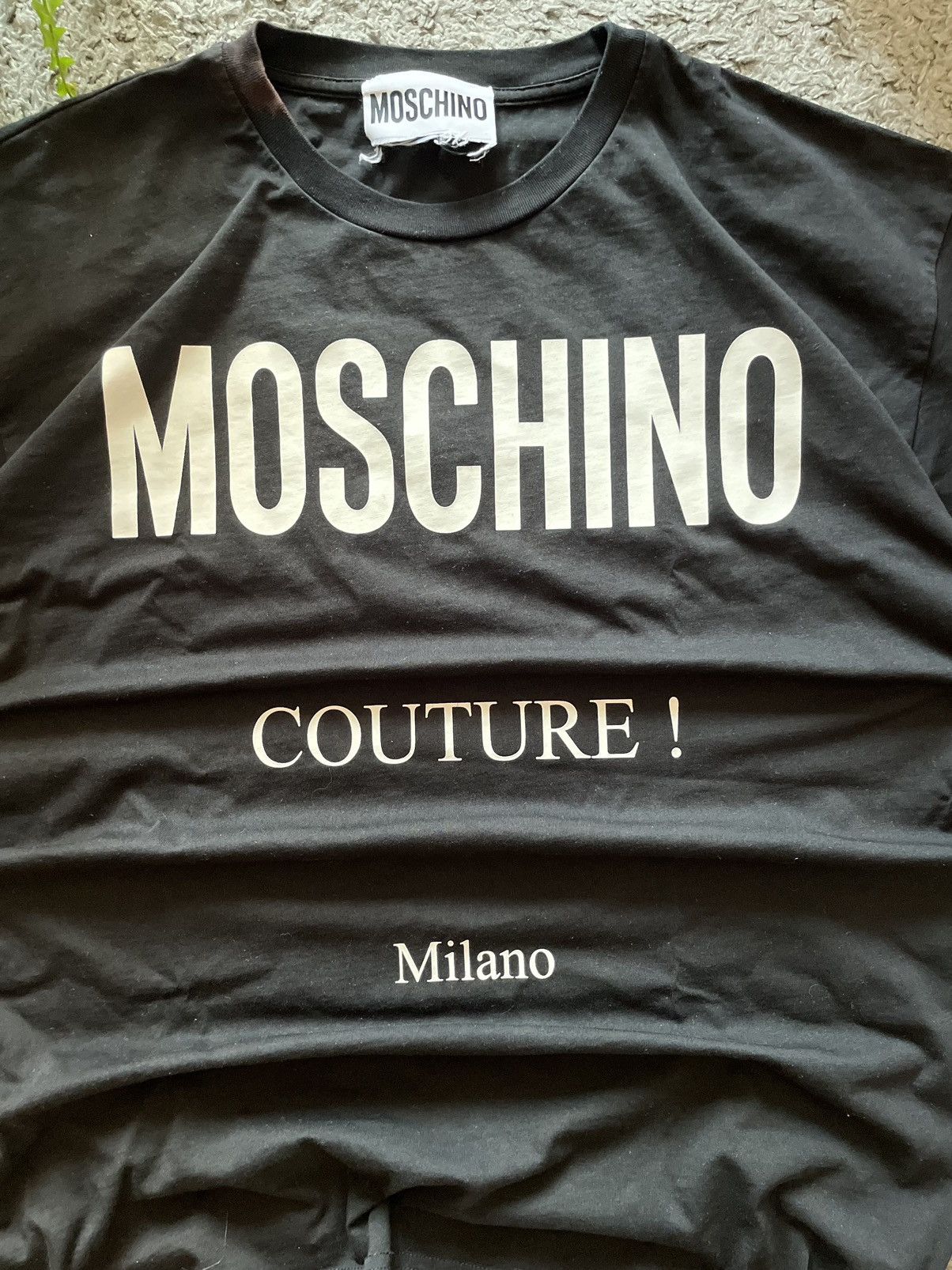 Designer × Moschino Moschino Couture Milano T-Shirt Streetwear Big Logo Rare Size US L / EU 52-54 / 3 - 9 Thumbnail