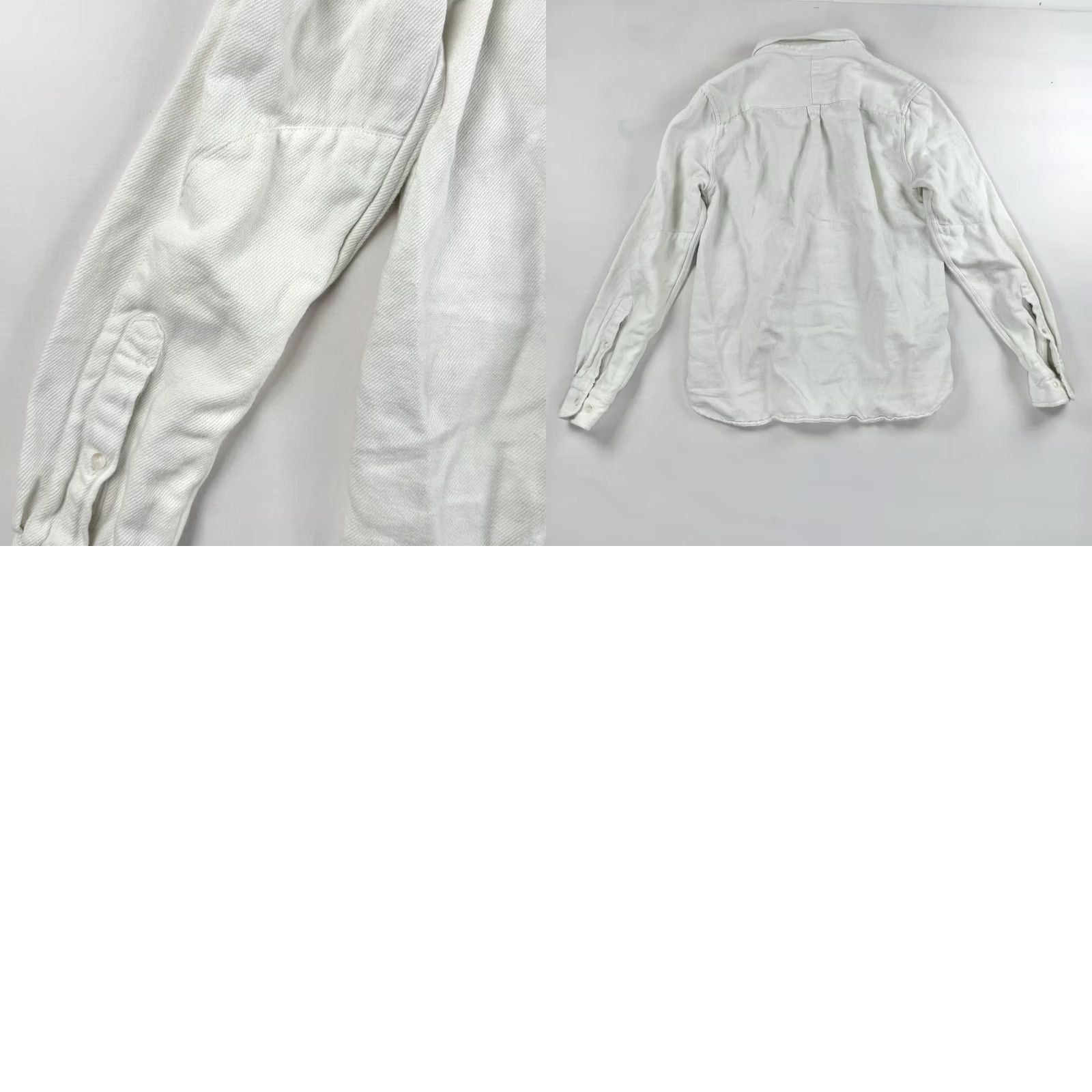 Flint And Tinder Flint And Tinder Shirt Mens Medium Button-Up White Hemp Cotton Long Sleeve Size US M / EU 48-50 / 2 - 9 Thumbnail