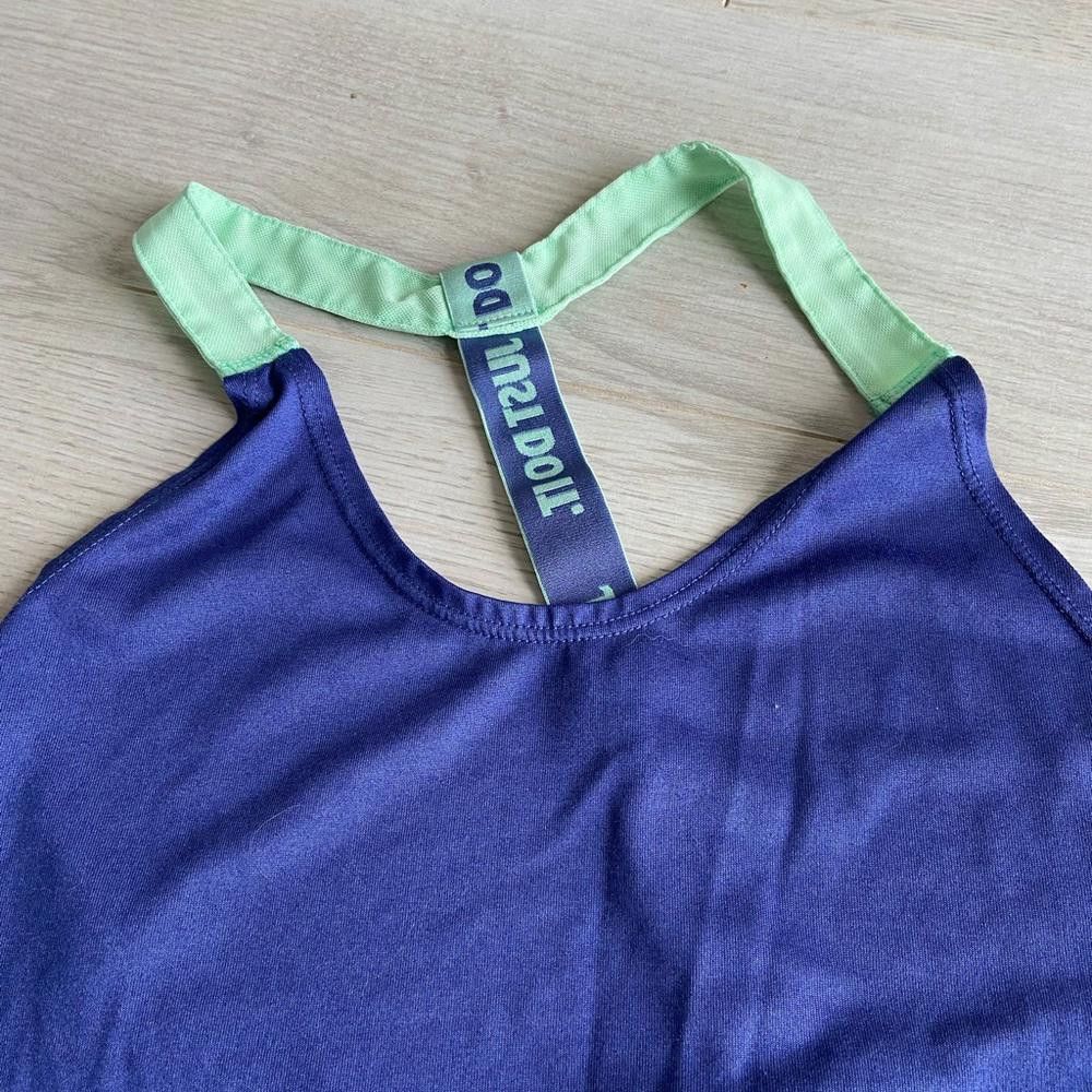 Nike Nike Women's Active Racerback Tank Top - Dark Purple/Green Size S / US 4 / IT 40 - 3 Thumbnail