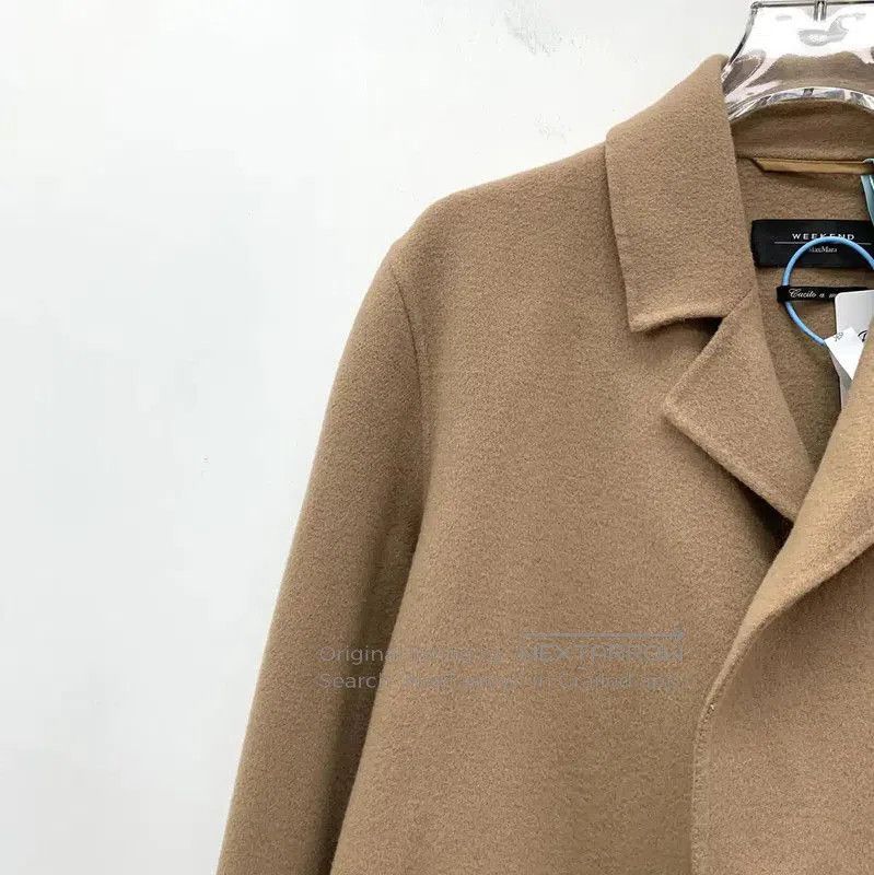 Max Mara MaxMara Brown Wool Women's Coat . Size L / US 10 / IT 46 - 3 Thumbnail