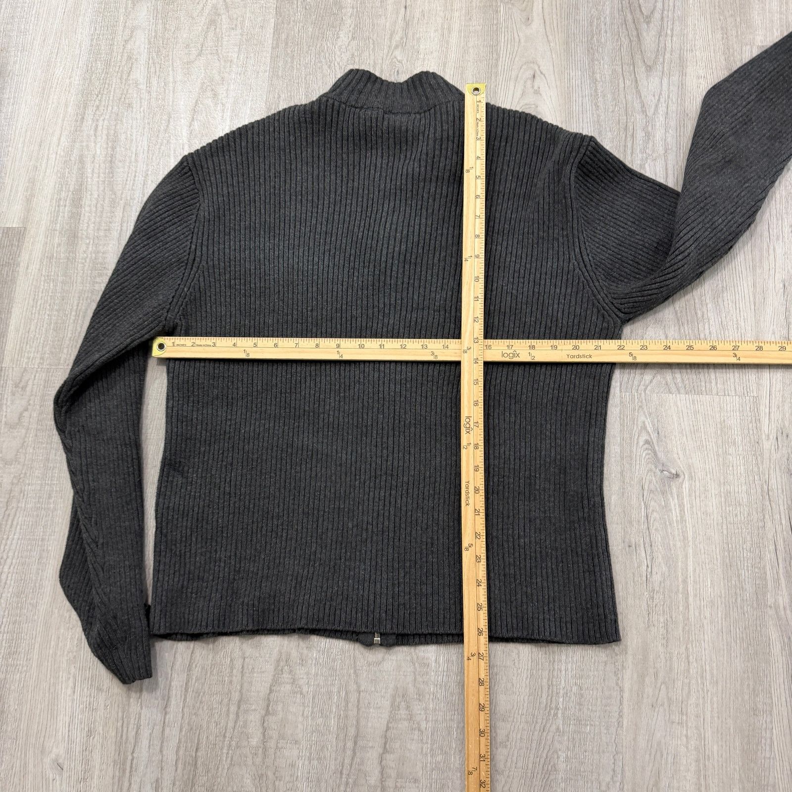 Aeropostale Vintage Aeropostale Ribbed Knit Full Zip Sweater Extra Large Size US XL / EU 56 / 4 - 6 Thumbnail
