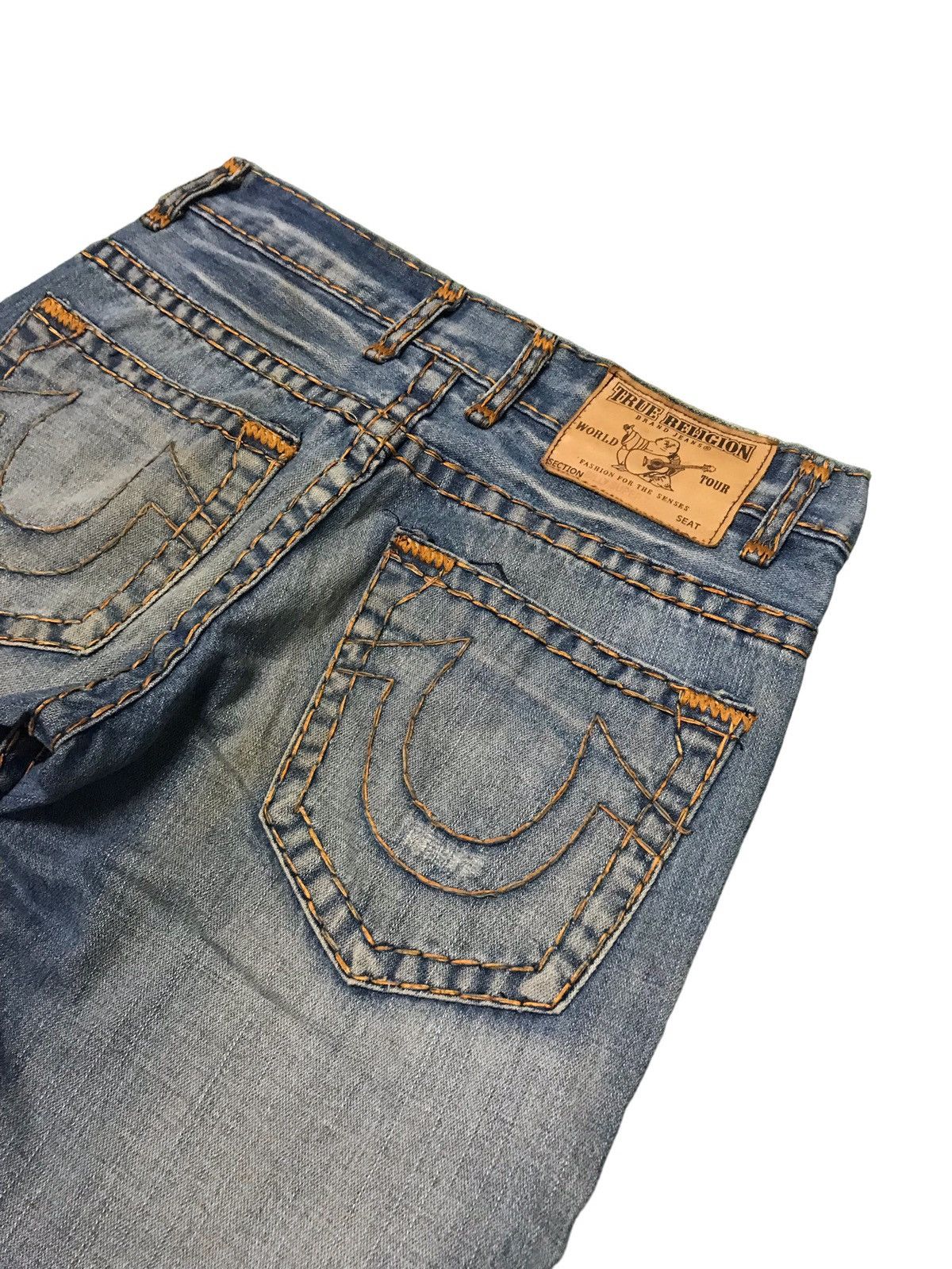 True Religion Vintage True Religion Billy Super T Distressed Denim Jeans Size US 30 / EU 46 - 12 Thumbnail