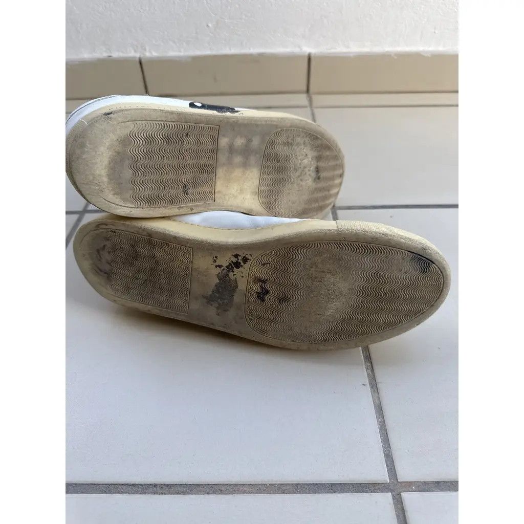 Philipp Plein Philipp Plein White Leather Low Sneakers “Playboy/Skull” Size US 10 / EU 43 - 3 Thumbnail