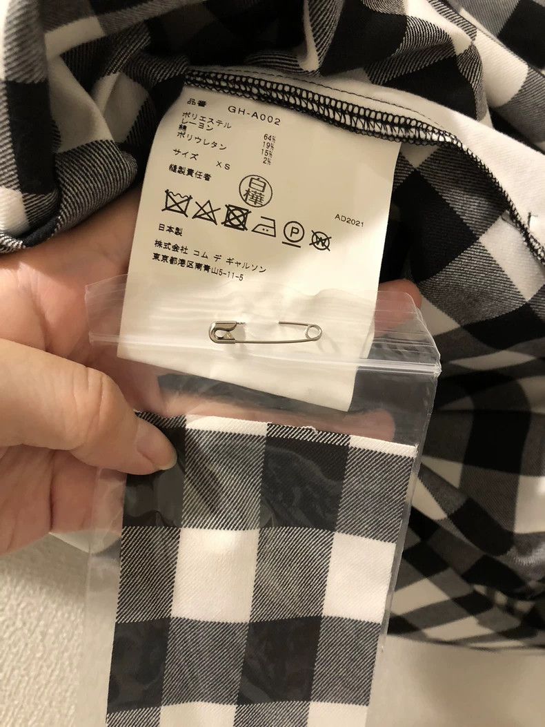 Comme des Garcons Comme Des Garcons Black and white plaid dress with big bow Size XS / US 0-2 / IT 36-38 - 7 Thumbnail