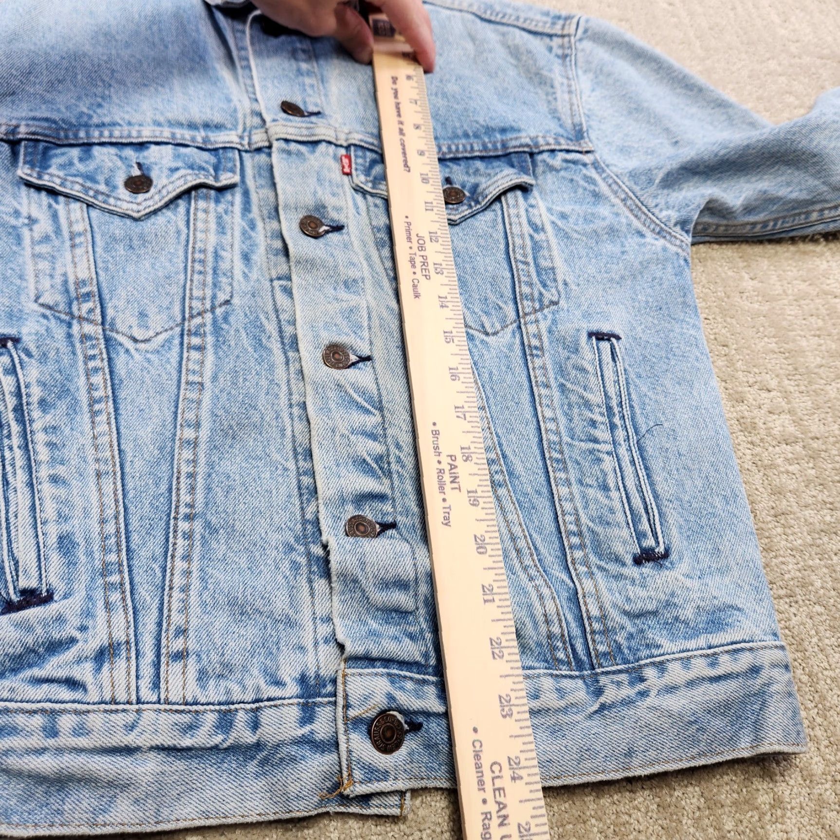 Levi's VINTAGE Levi's Denim Jacket Men Small Blue 80s 90s Trucker USA Made Leather? No Neck Tag Read Light Wash Size US L / EU 52-54 / 3 - 6 Thumbnail