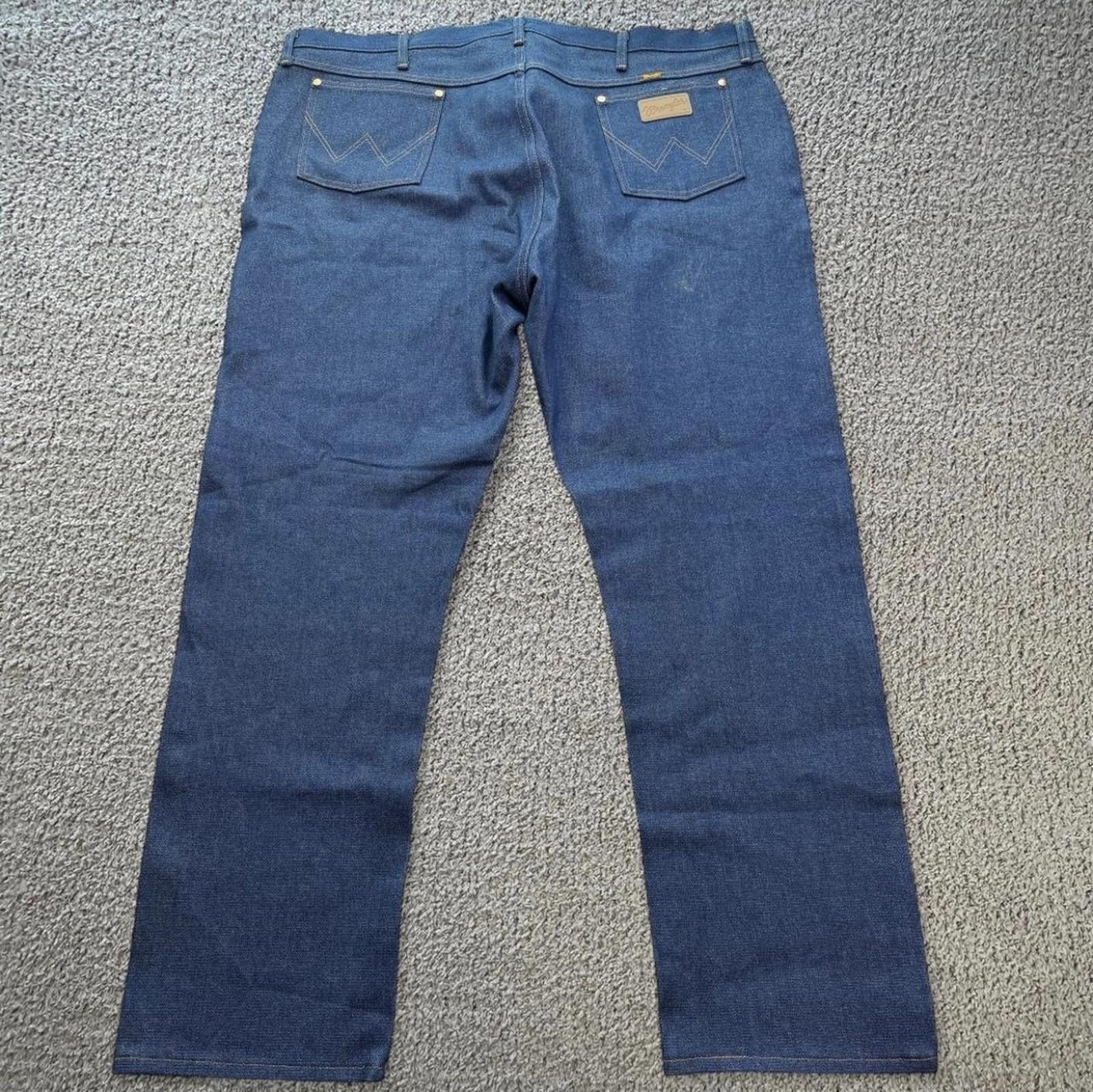 Wrangler Wrangler Dark Wash Denim Jeans 48x32 Relaxed Fit Straight Size US 44 / EU 60 - 2 Thumbnail