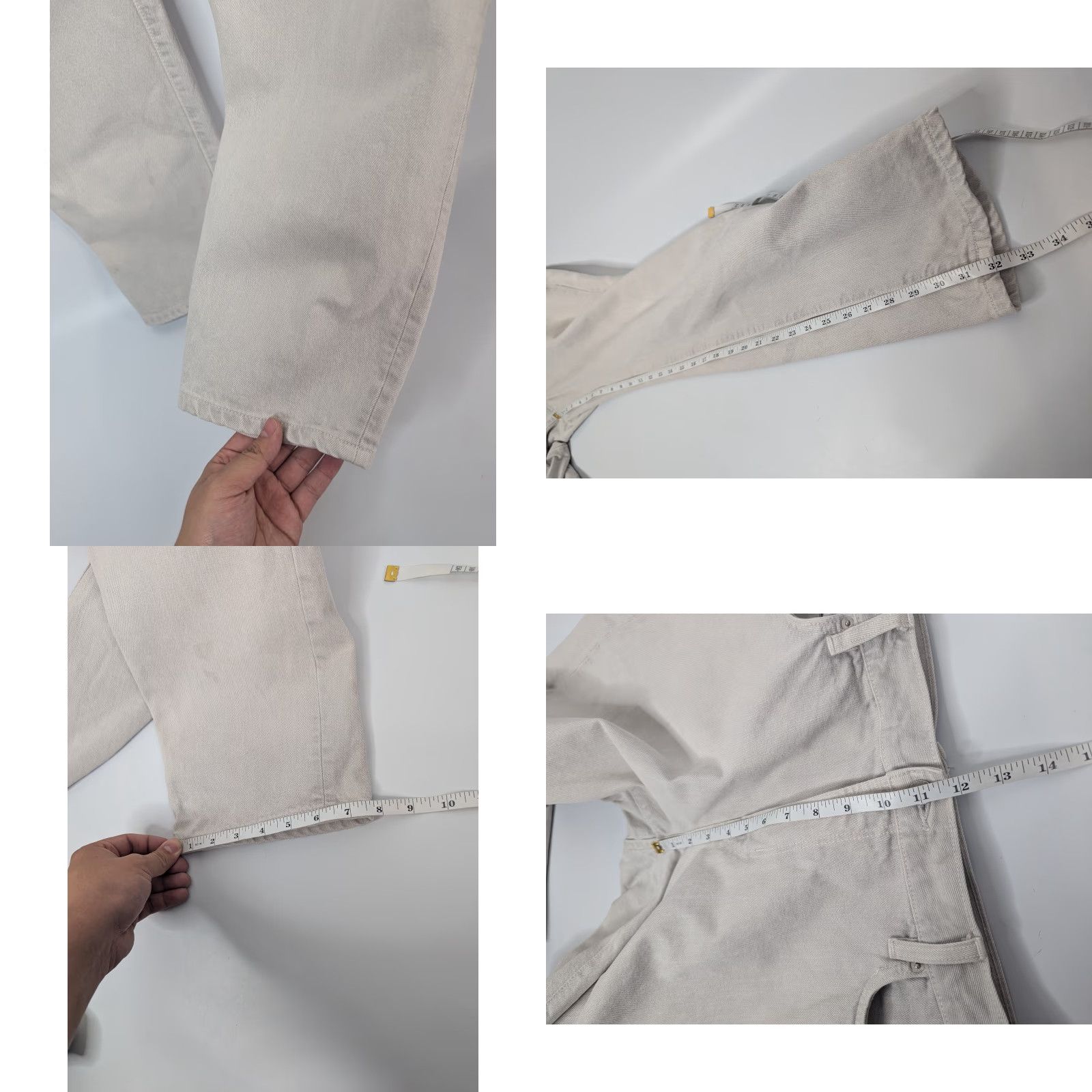 Outerknown VINTAGE Outerknown Jeans Adult 38x32 Light Gray S.E.A Drifter Tapered Fit Organic Cotton Size US 38 / EU 54 - 8 Thumbnail