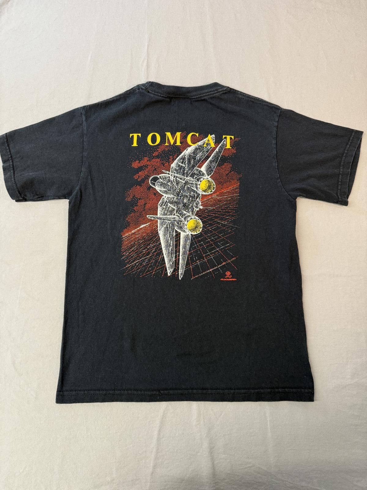 Fruit Of The Loom VTG F-14 Tomcat Fighter Jets T-shirt Kids Tee - 14/16 Size US XXS / EU 40 - 2 Thumbnail