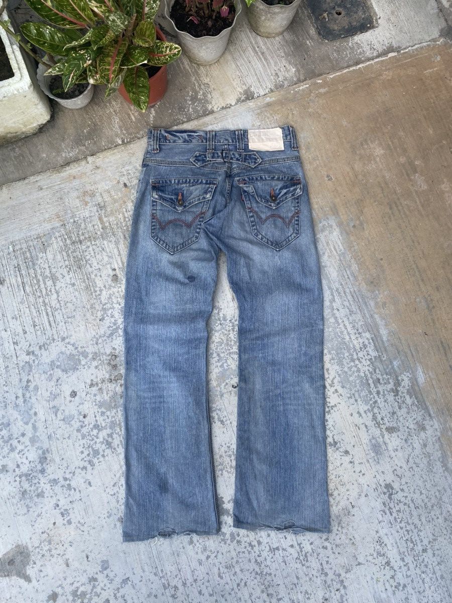 Edwin Distressed Vintage Edwin XV-S Flare Denim Size US 30 / EU 46 - 2 Thumbnail