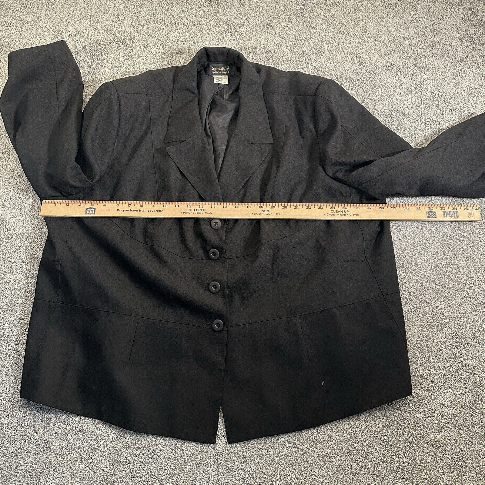 Other Signature By Harve Benard Blazer Womens 34W Plus Office 80s Size ONE SIZE - 1 Thumbnail