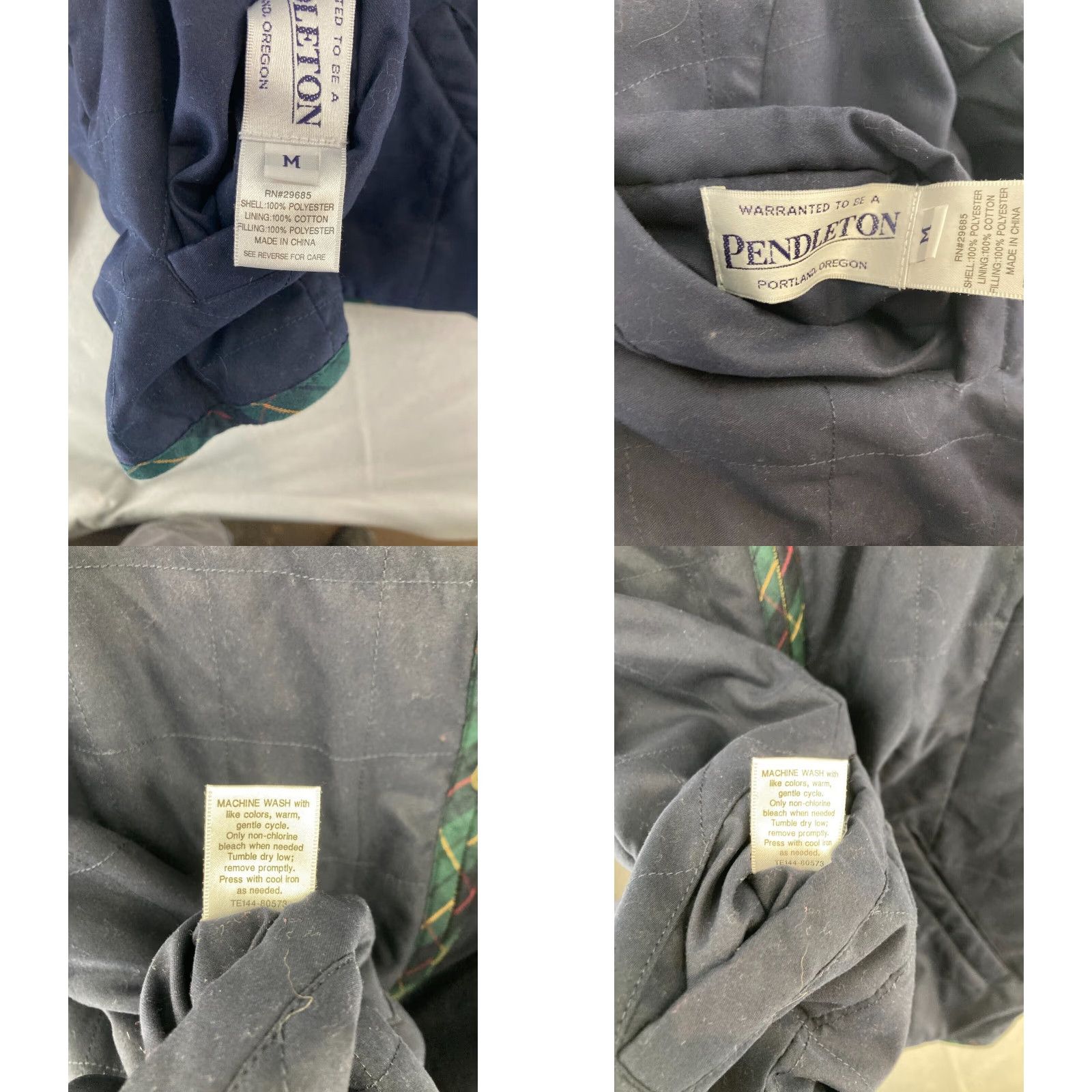 Pendleton Pendleton Womens Jacket Plaid Full Zip Lightweight M Blue Quilted Casual Fall Spring Women's Jacket Size M / US 6-8 / IT 42-44 - 8 Thumbnail