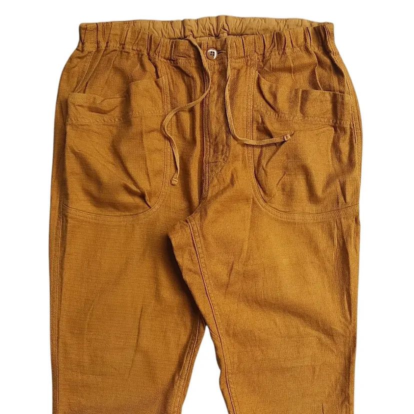 Kapital Spellbound Japan Mustard Sarouel Drawstring Pants Size US 32 / EU 48 - 3 Thumbnail
