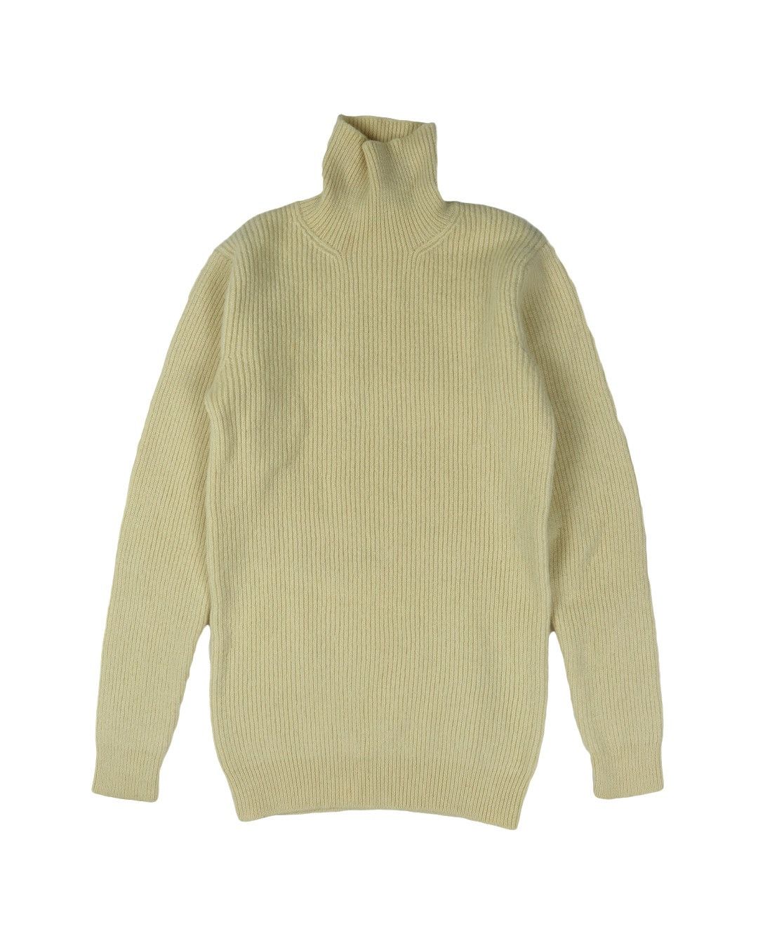 image of Yohji Yamamoto Cream Mock Neck Sweater, Women's (Size Small)