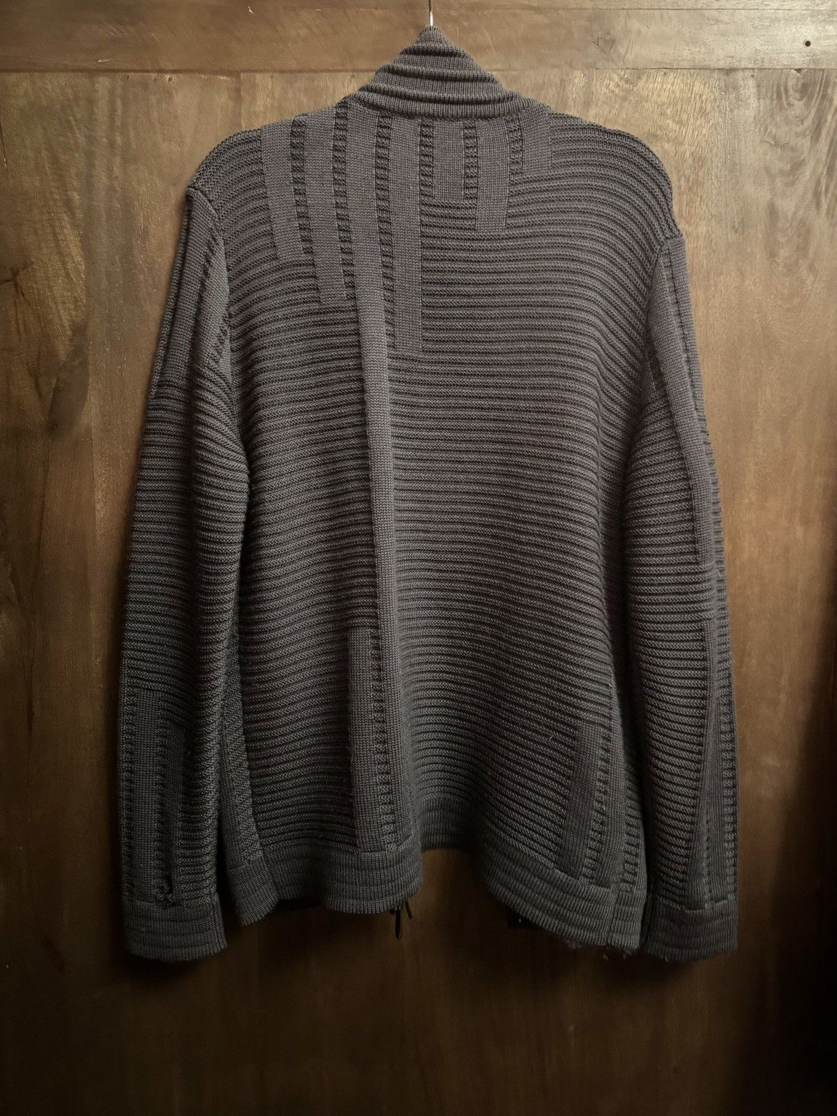 Versace versus versace vintage grey merinos wool sweater L Size US L / EU 52-54 / 3 - 5 Thumbnail