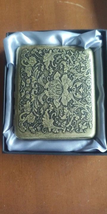 Other Portable Vintage Metal Brass Cigarette Case Size ONE SIZE - 4 Thumbnail