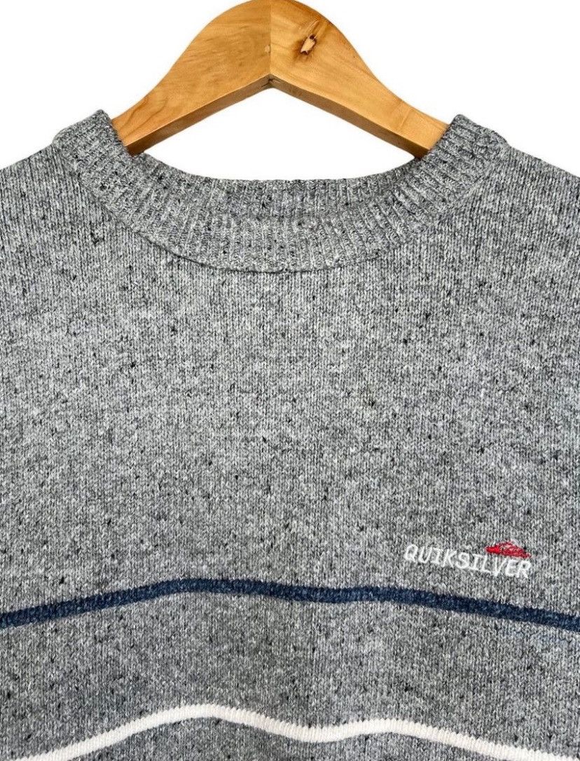 Quiksilver Vintage Quiksilver Crewneck Knitwear Grey Sweatshirt Size US L / EU 52-54 / 3 - 6 Thumbnail