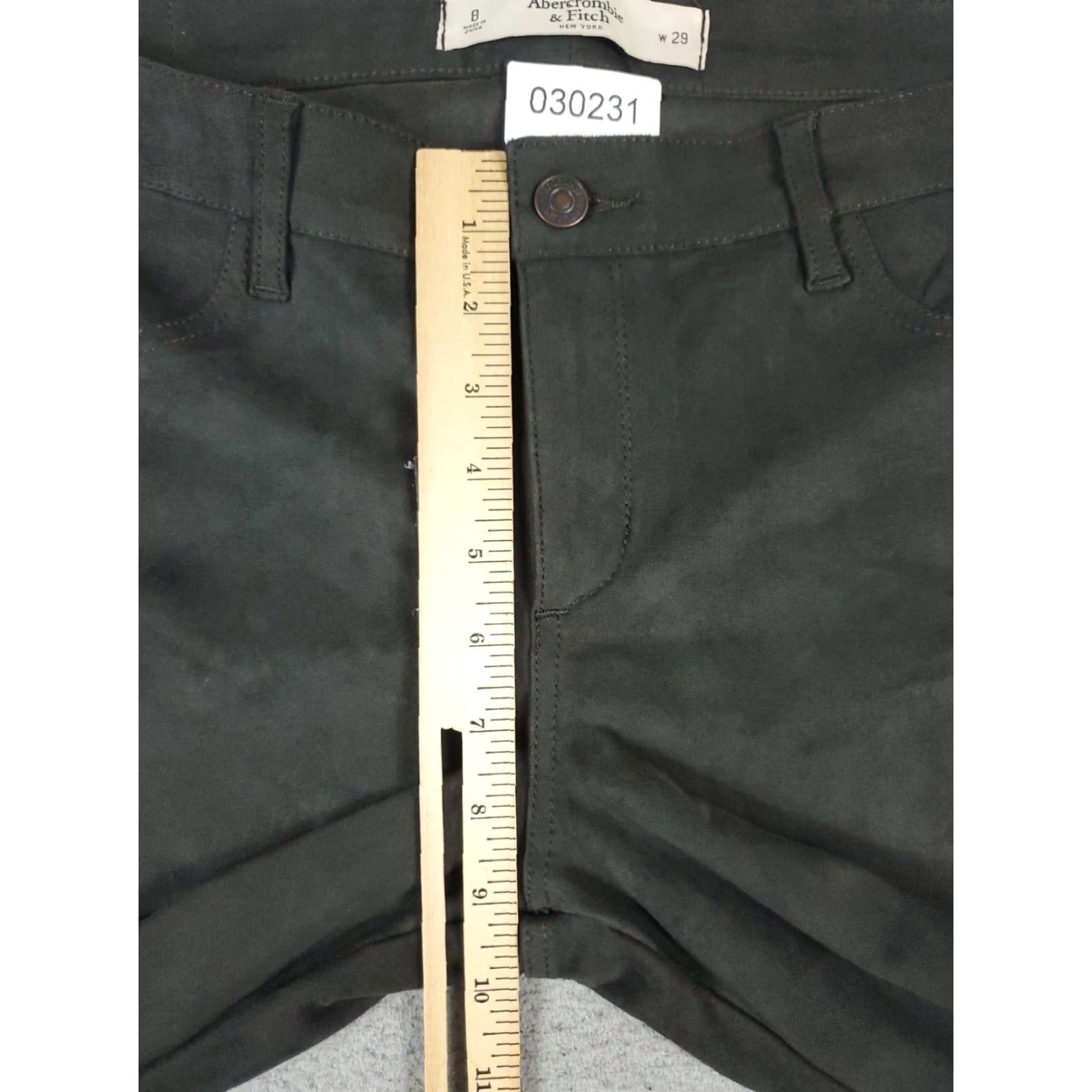 Abercrombie & Fitch Abercrombie & Fitch Jeans Womens Size 8 32x29 Gray Straight Pants with Zipper Size 30" / US 8 / IT 44 - 3 Thumbnail