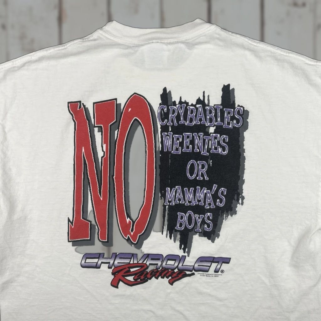 Doublet VINTAGE M&O KNITS Mens XXL White Shirt Chevrolet Racing Double-Sided Graphic Tee Size US XXL / EU 58 / 5 - 1 Thumbnail