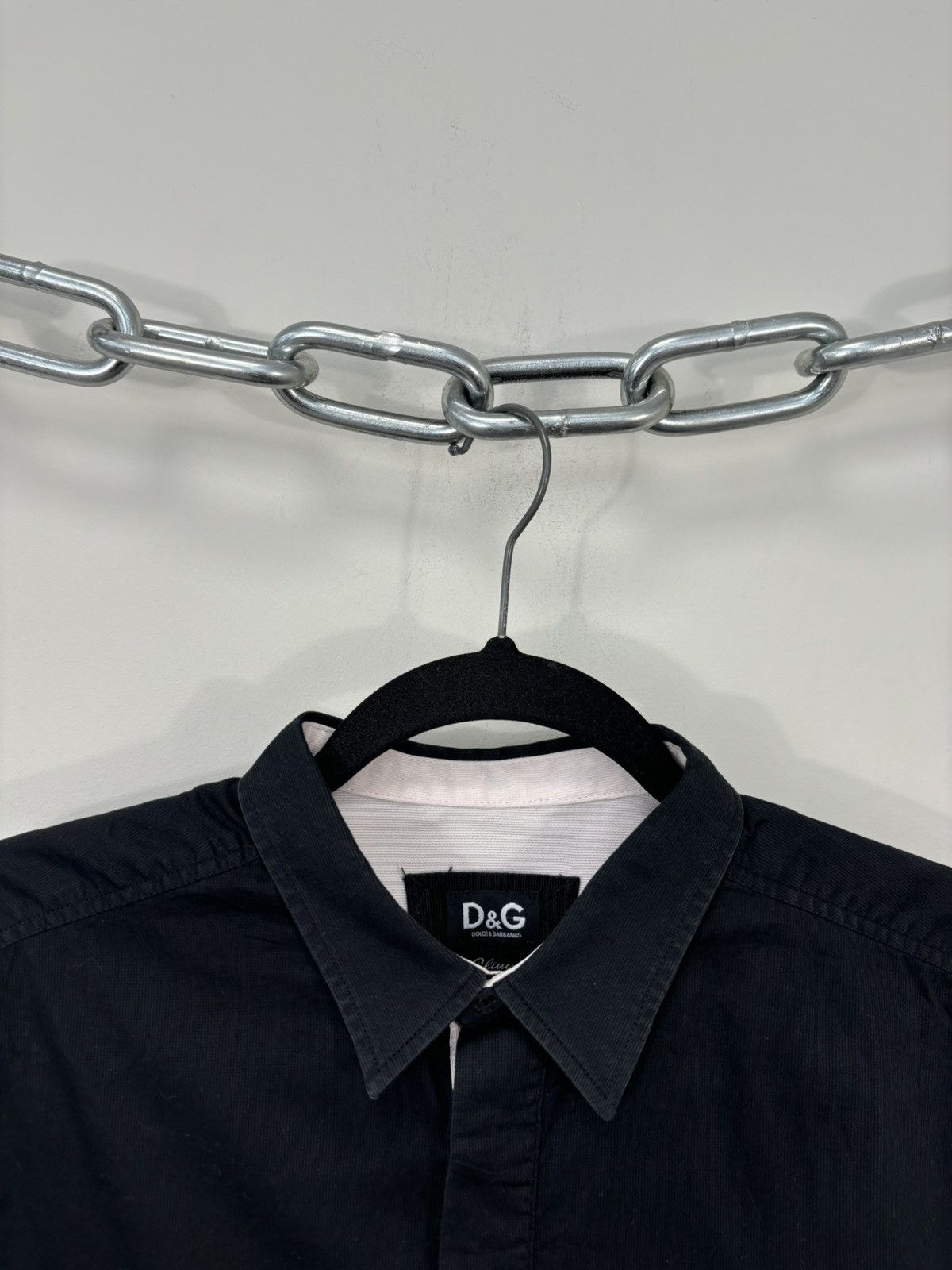Dolce & Gabbana Vintage Dolce & Gabbana Men’s Black Luxury Button Up Shirt Size US S / EU 44-46 / 1 - 6 Thumbnail
