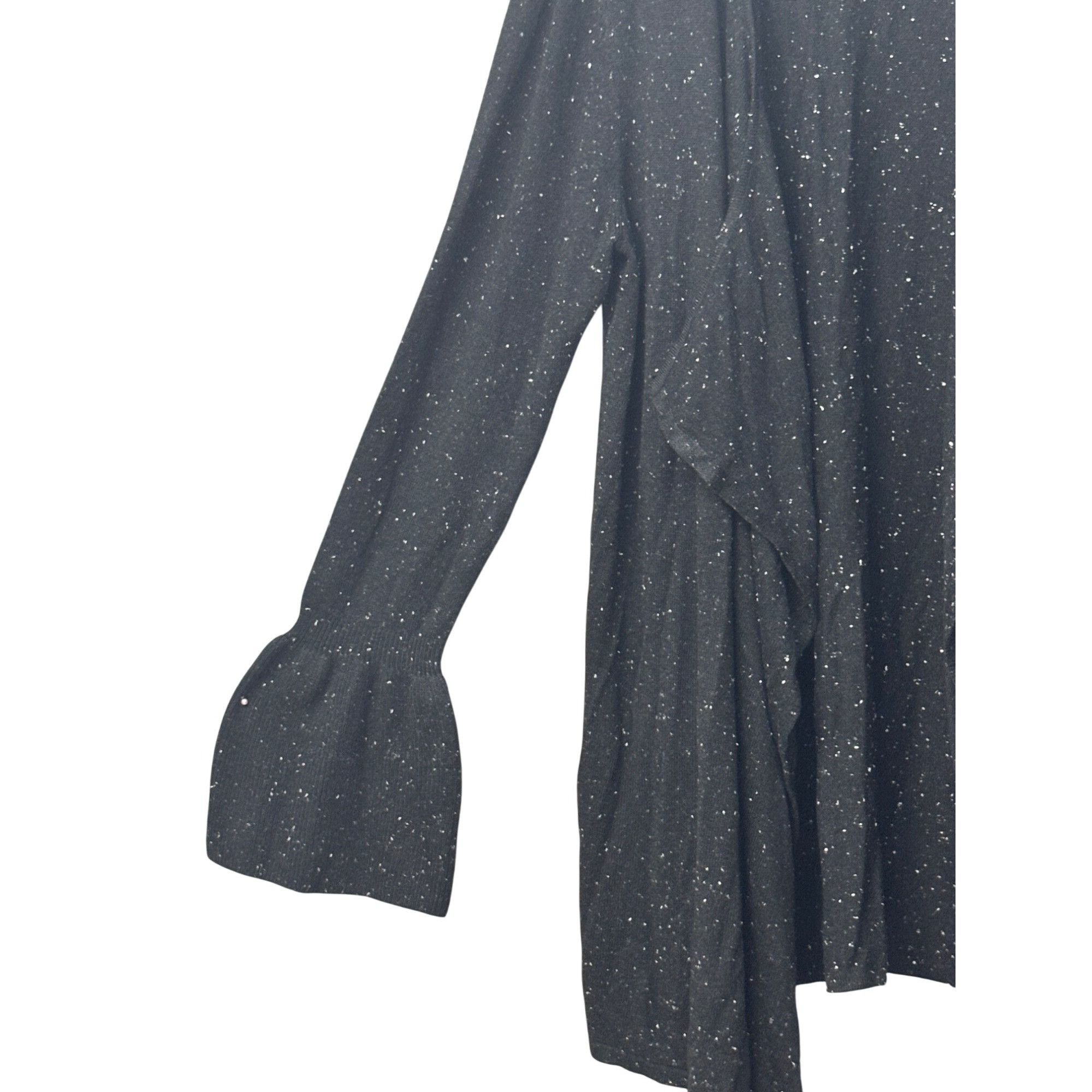 Other Style & Co Bell-Sleeve Draped Cardigan, Black, Sz. M Size M / US 6-8 / IT 42-44 - 3 Thumbnail