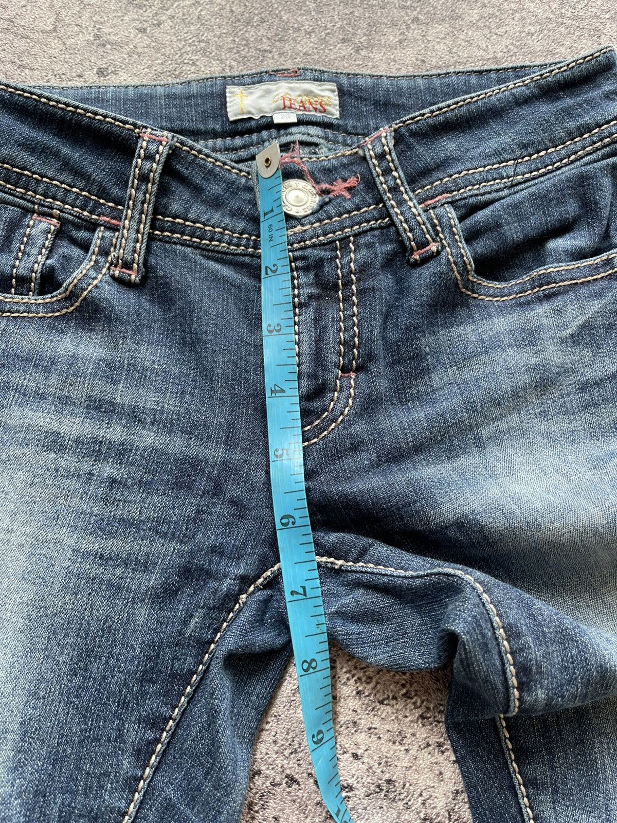 Japanese Brand Y2K C.C Cross Ifsixwasnine jeans skinny Size 26" / US 2 / IT 38 - 14 Thumbnail