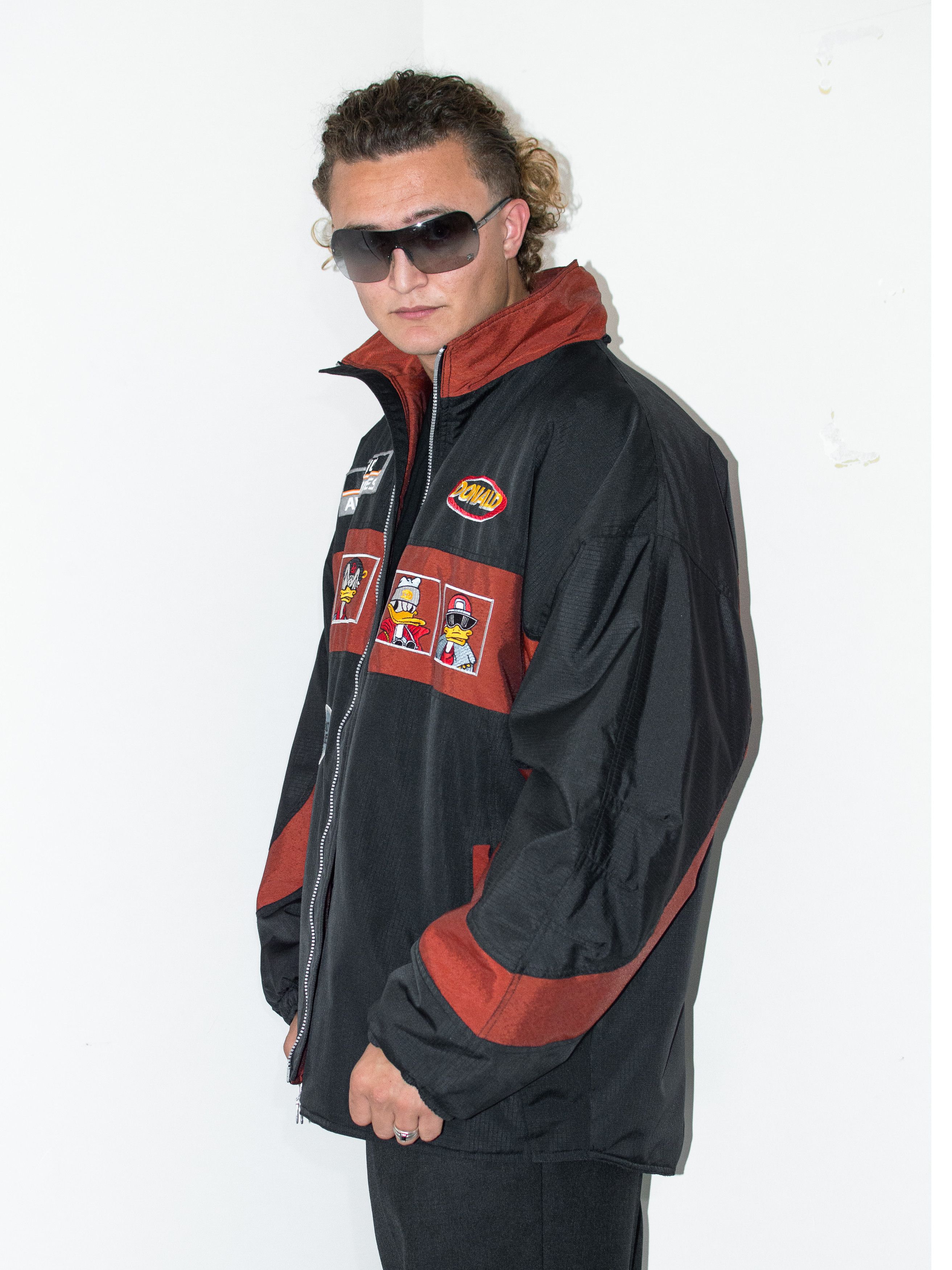 Disney × Vintage Vintage 90s Donald Duck Snowboard Em0broidered Zip Up Jacket Size US XL / EU 56 / 4 - 4 Thumbnail