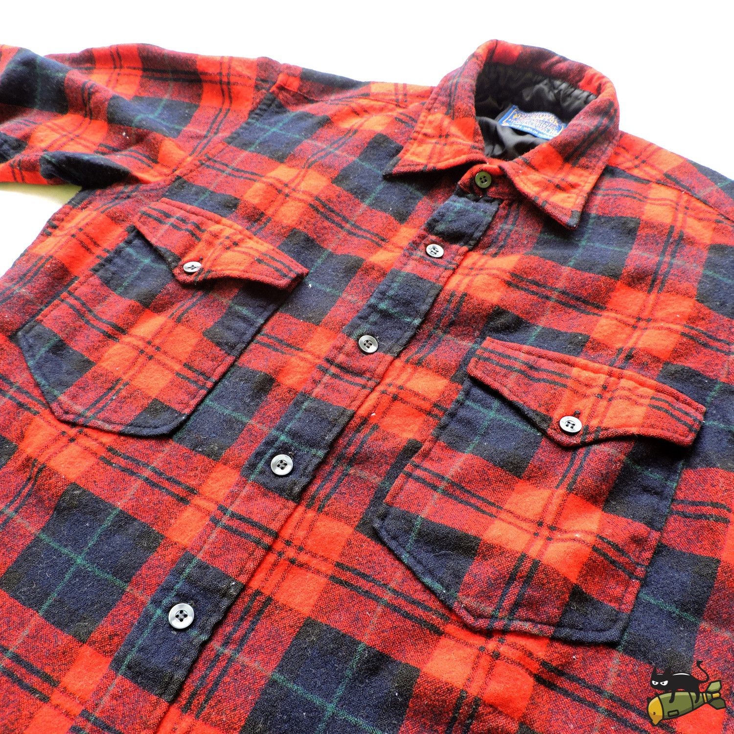 Pendleton PENDLETON PURE VIRGIN WOOL PLAID LONG SLEEVE FLANNEL SHIRT Size US M / EU 48-50 / 2 - 6 Thumbnail