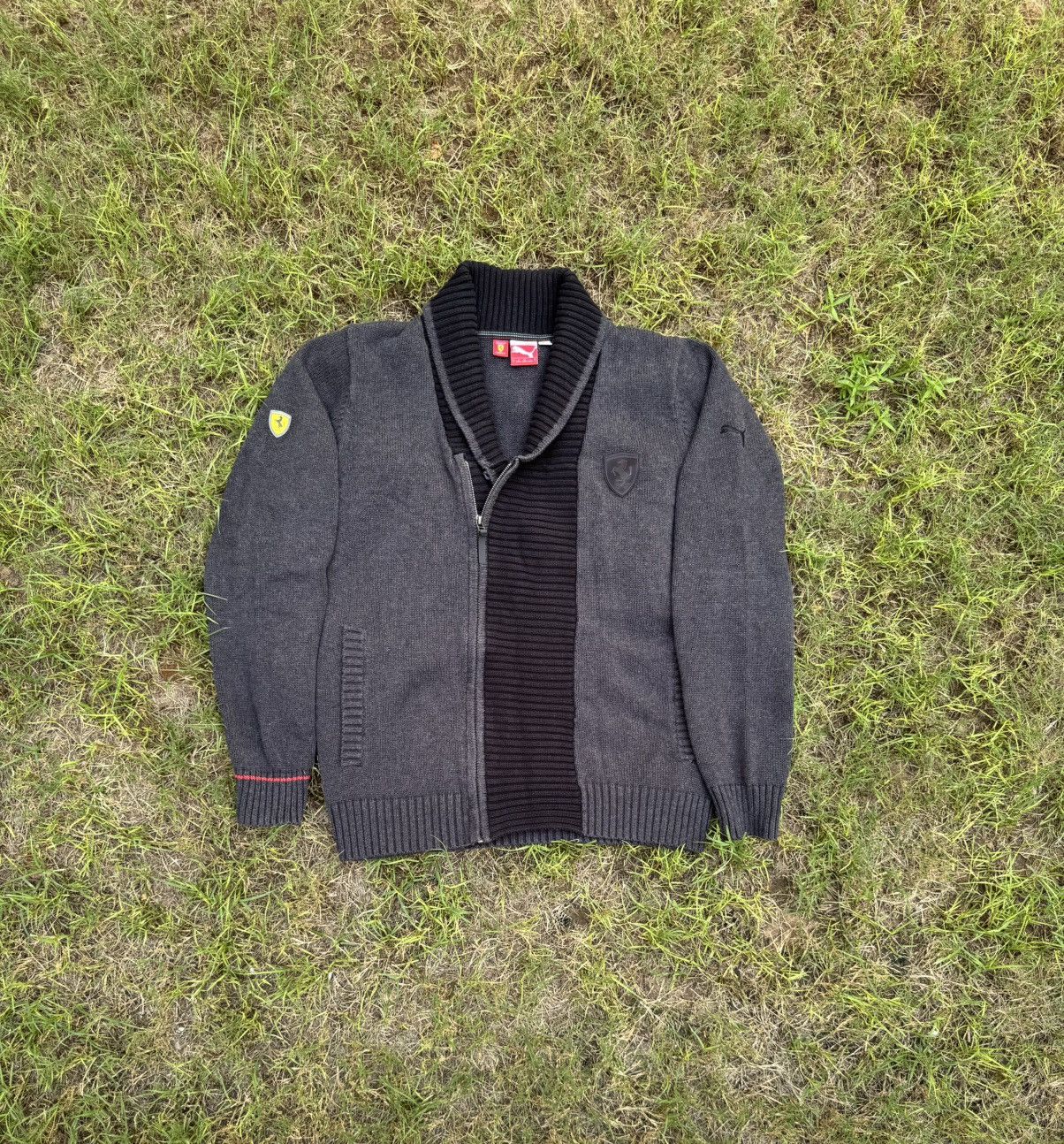 Ferrari Scuderia Ferrari X Puma cotton knit faded black jacket Size US L / EU 52-54 / 3 - 1 Thumbnail