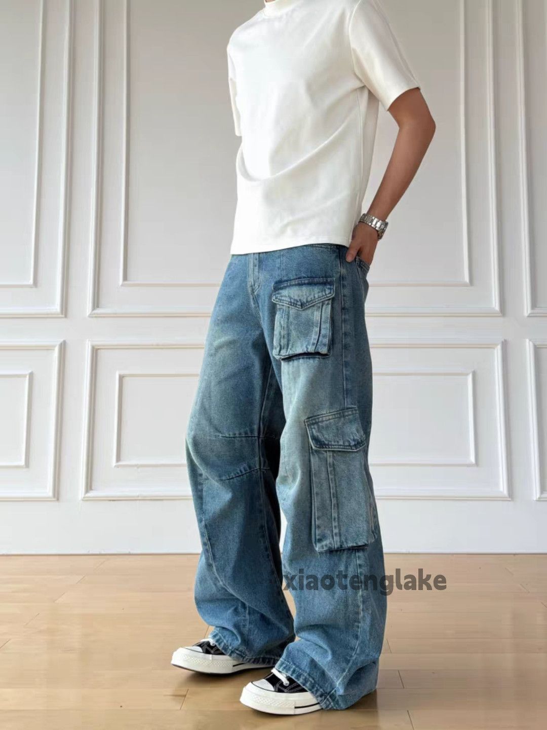 Jean ltx vintage washed faded utility skate outdoor cargo jeans Size US 33 - 6 Thumbnail
