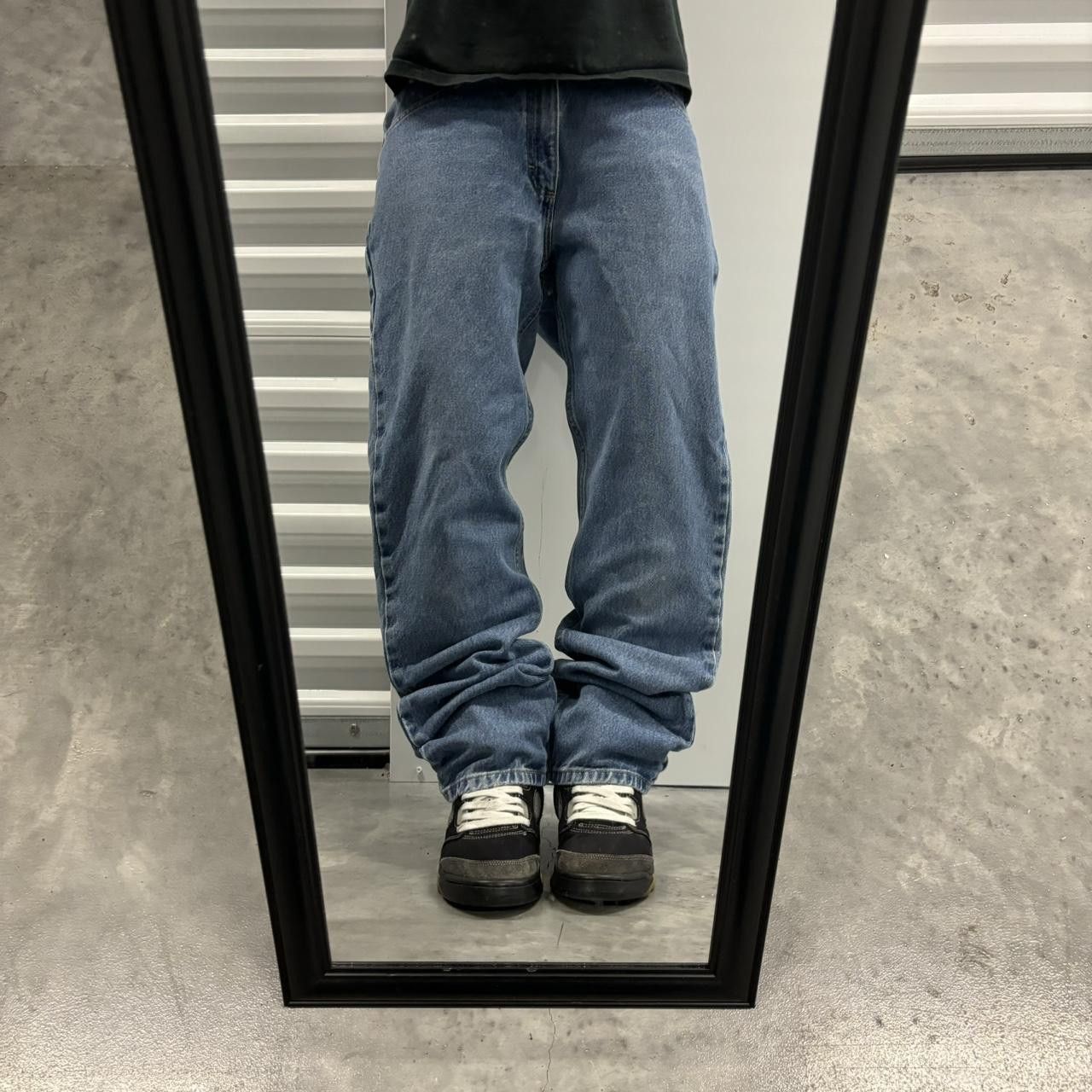 Japanese Brand × Vintage Crazy Vintage Y2K/2000s Grunge Medium Wash Essential Denim Jeans! Size US 32 / EU 48 - 1 Thumbnail