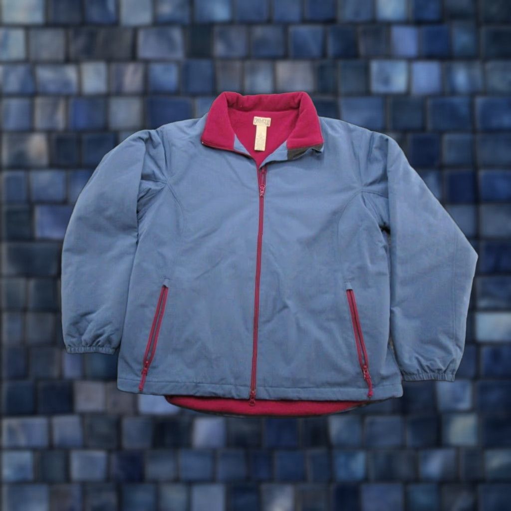 CO Duluth Nylon Jacket Fleece Lined Full Zip Womens Size L Outdoor Blue Long Sleeve Polyester Lining Jacket Clothing Mens Girls Size L / US 10 / IT 46 - 1 Thumbnail