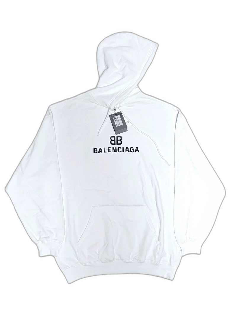 Balenciaga balenciaga double b logo hoodie white Size US XS / EU 42 / 0 - 1 Thumbnail