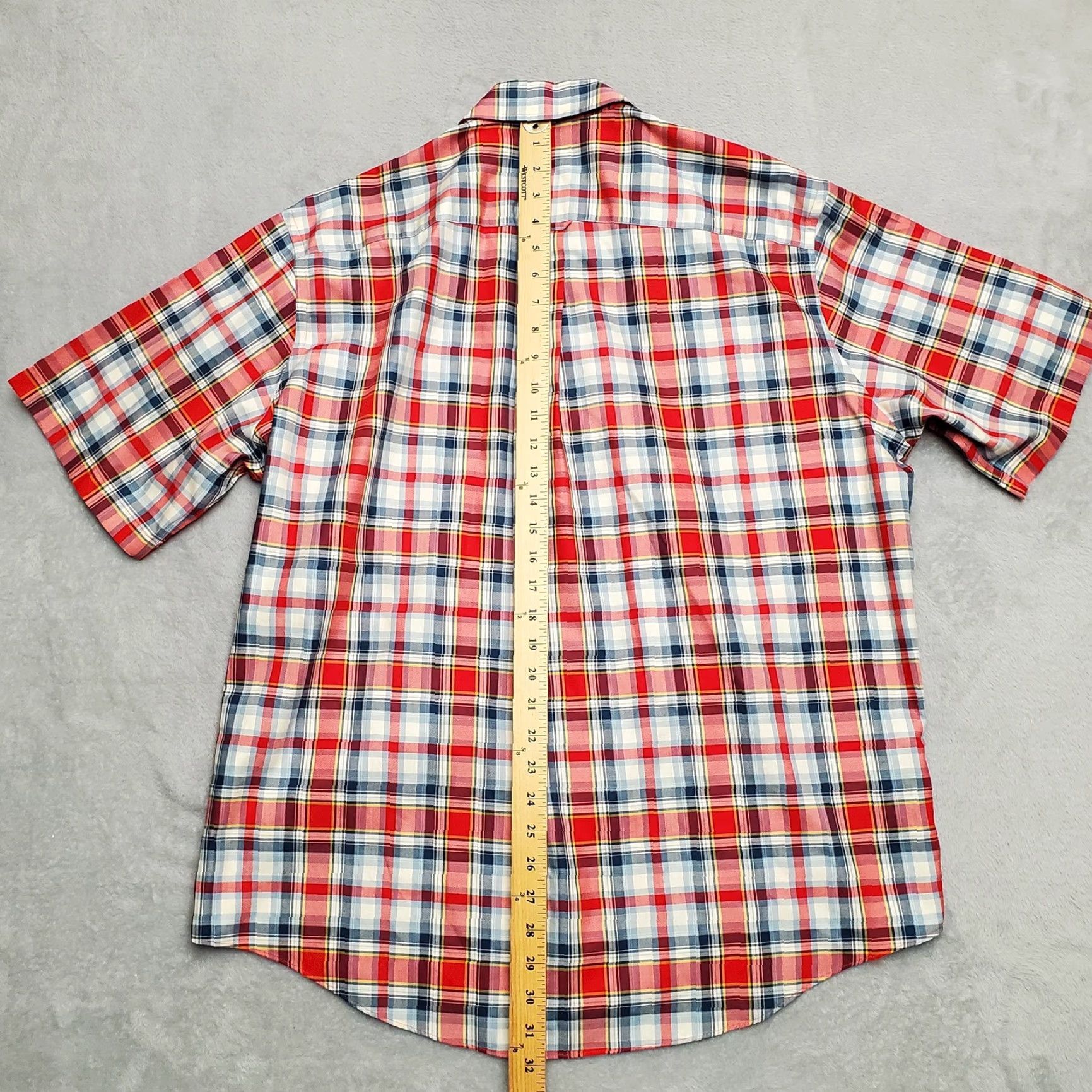 Vintage VINTAGE Cabela's Shirt Men L Red Plaid Button Short Sleeve 100% Cotton Casual Size US L / EU 52-54 / 3 - 6 Thumbnail
