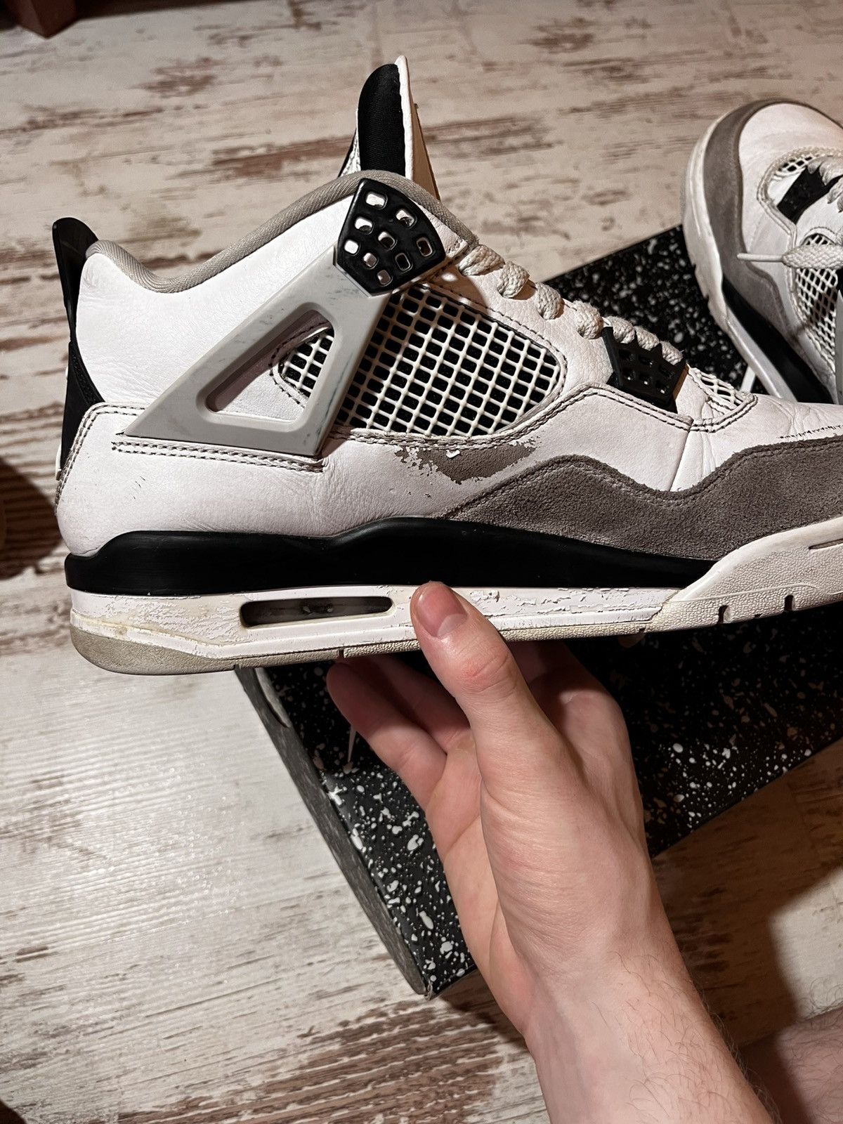 Jordan Brand × Nike Jordan retro 4 military black Size US 9.5 / EU 42-43 - 9 Thumbnail