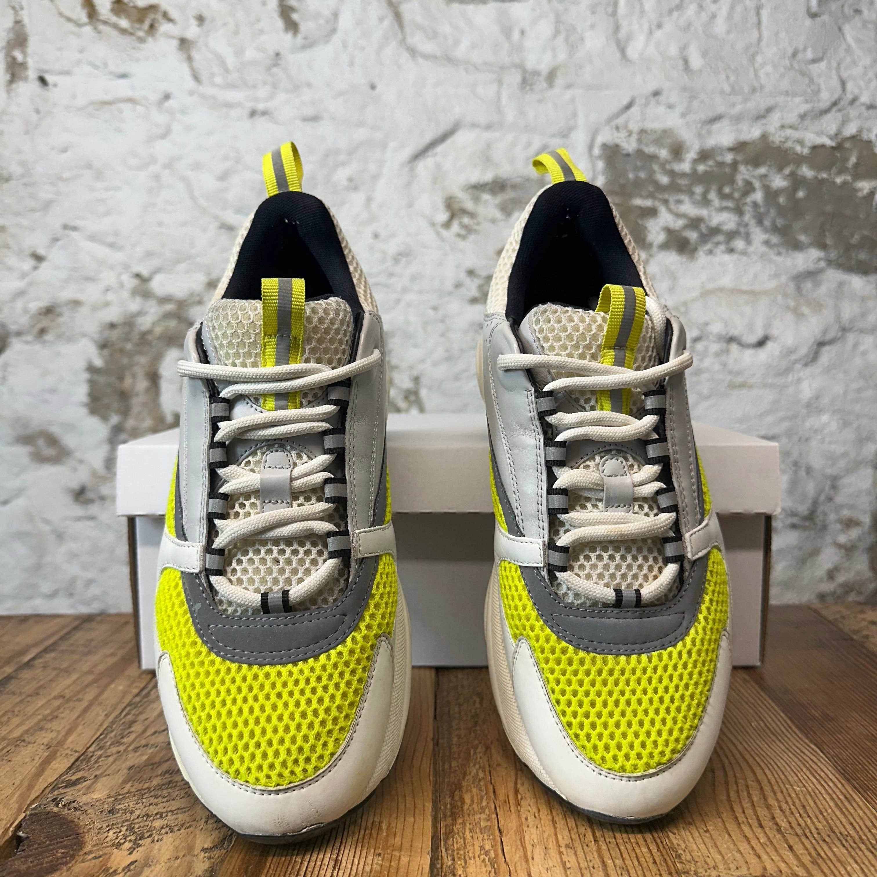 Dior Dior B22 Grey Yellow White Sneaker Sz 8 (41) Size US 8 / EU 41 - 2 Thumbnail