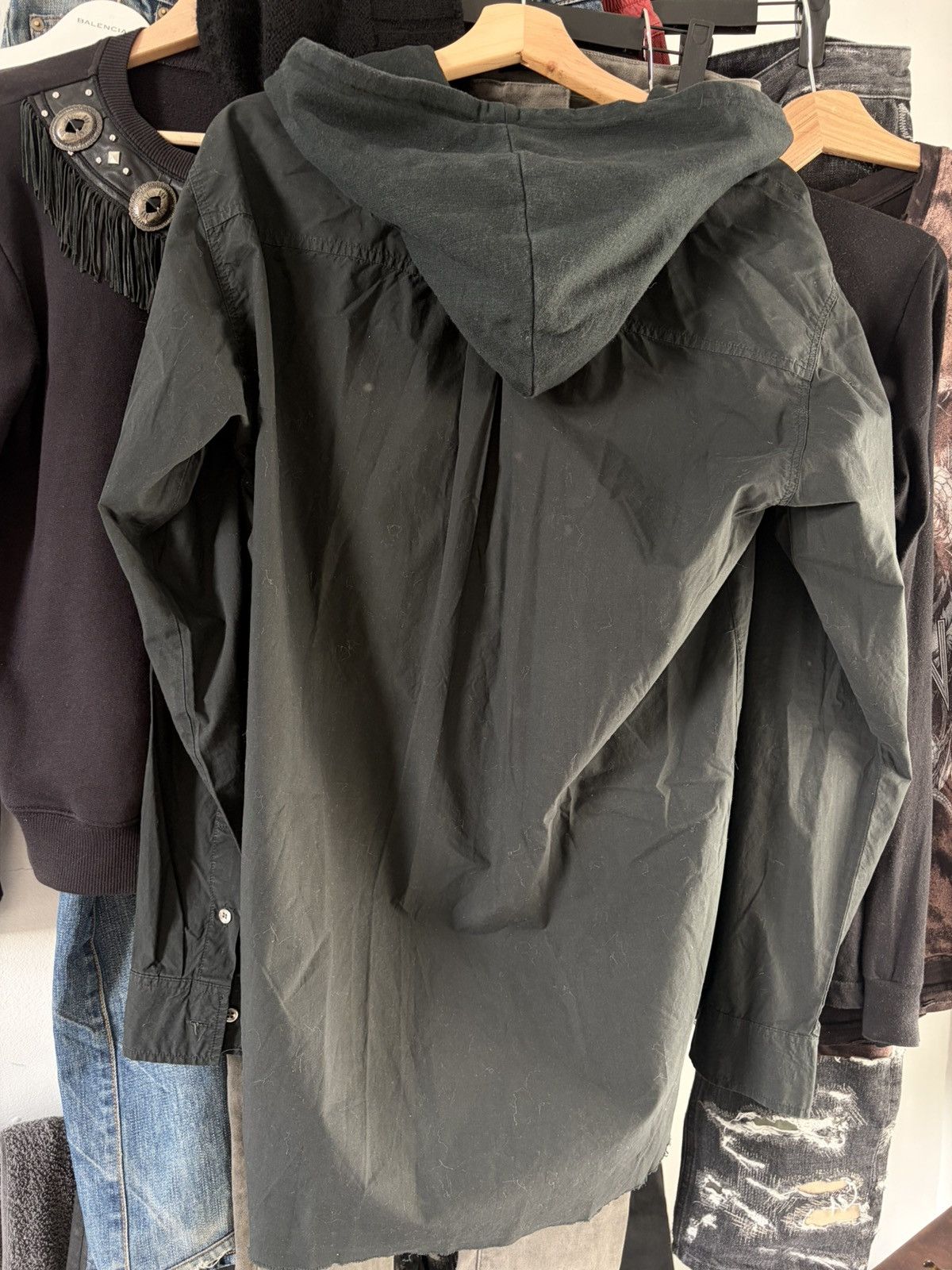 Raf Simons A/W02 VIRGINIA CREEPER WORKER HOODED SHIRT Size US M / EU 48-50 / 2 - 4 Thumbnail