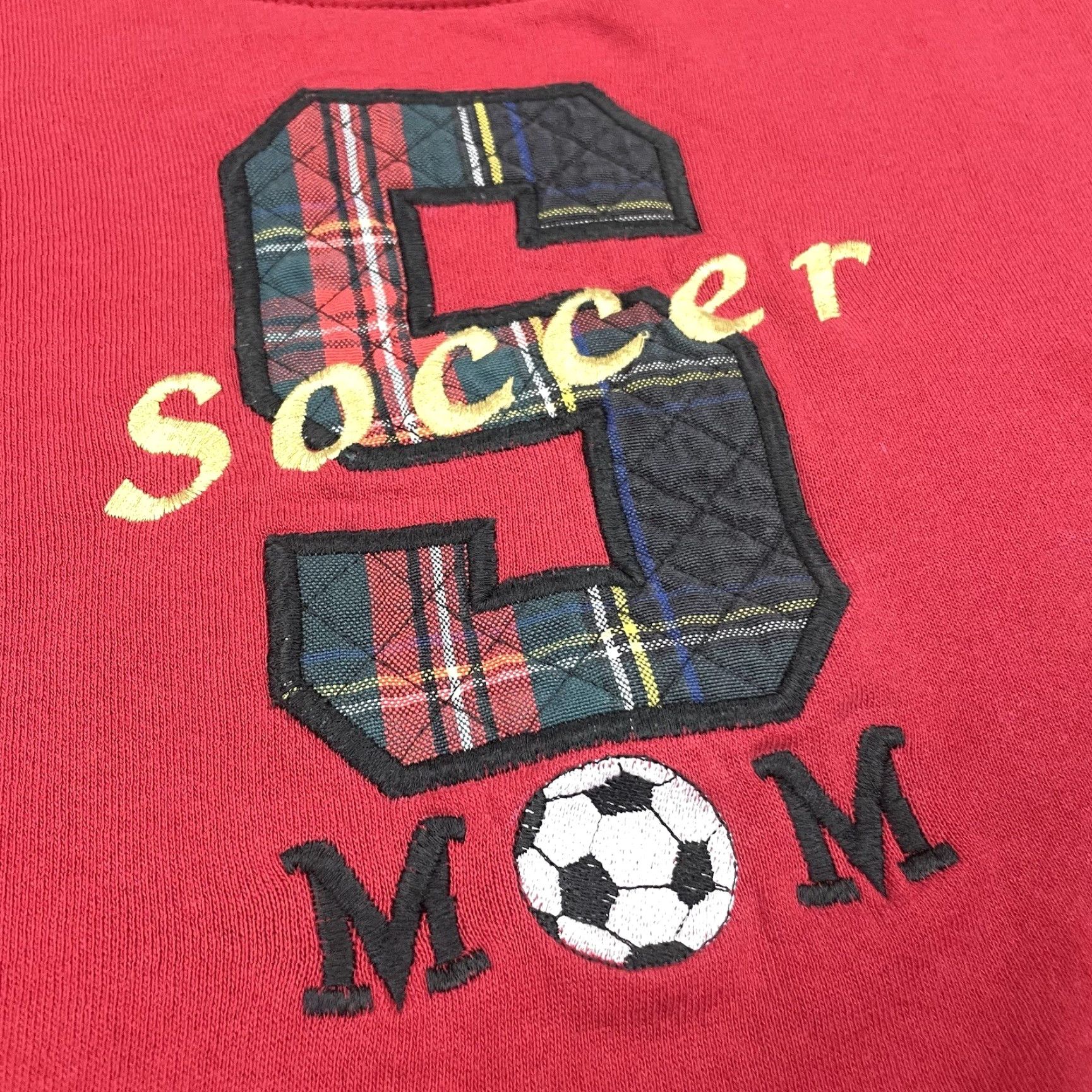 Vintage VINTAGE Oarsman Soccer Mom Sweatshirt Adult M Red Crew Neck Embroidered 90s Logo Sweatshirt Mens Girls Size US M / EU 48-50 / 2 - 3 Thumbnail