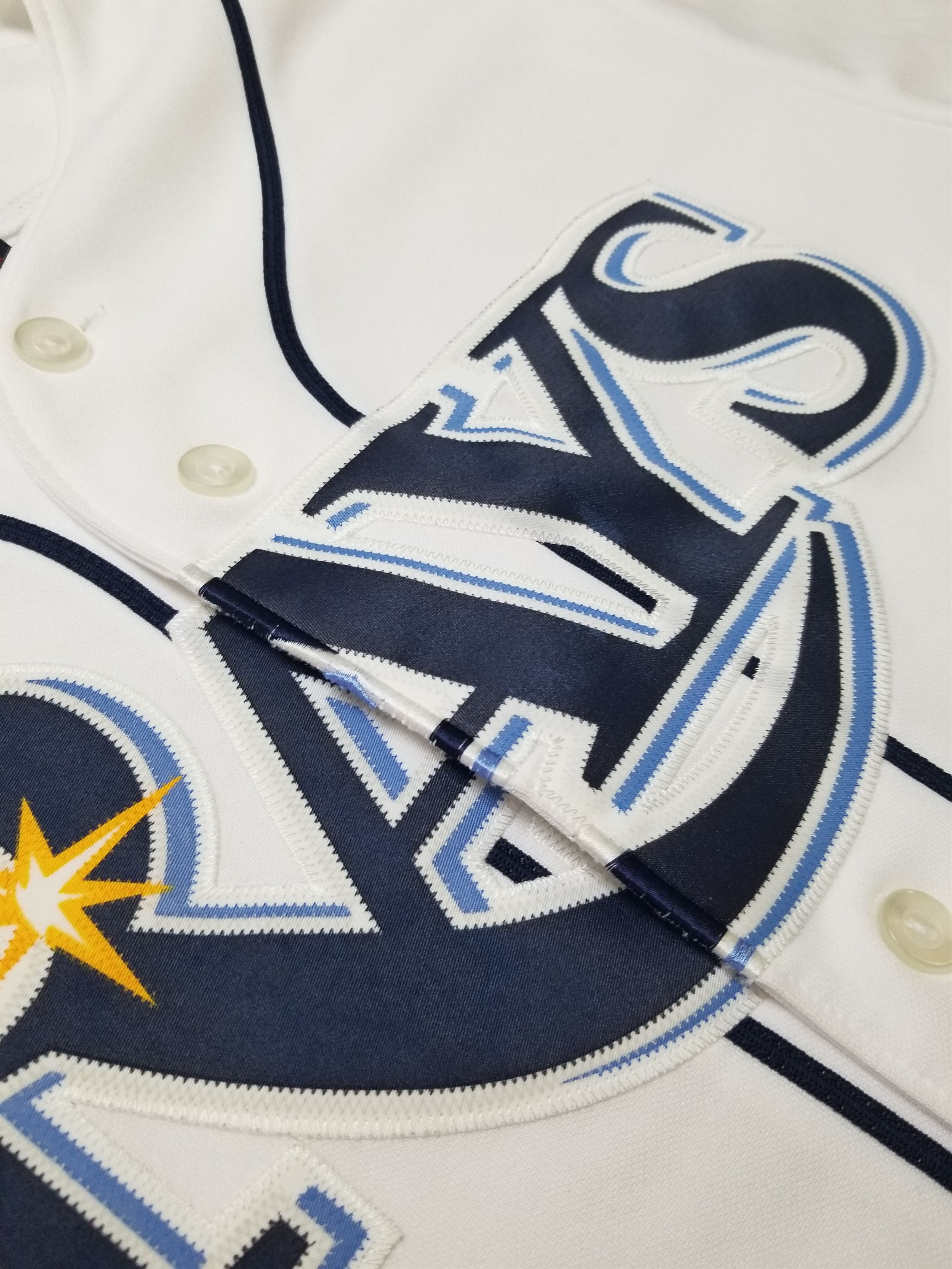 Majestic Vintage Men's Majestic MLB Tampa Bay Rays Embroidered Jersey Size US S / EU 44-46 / 1 - 4 Thumbnail