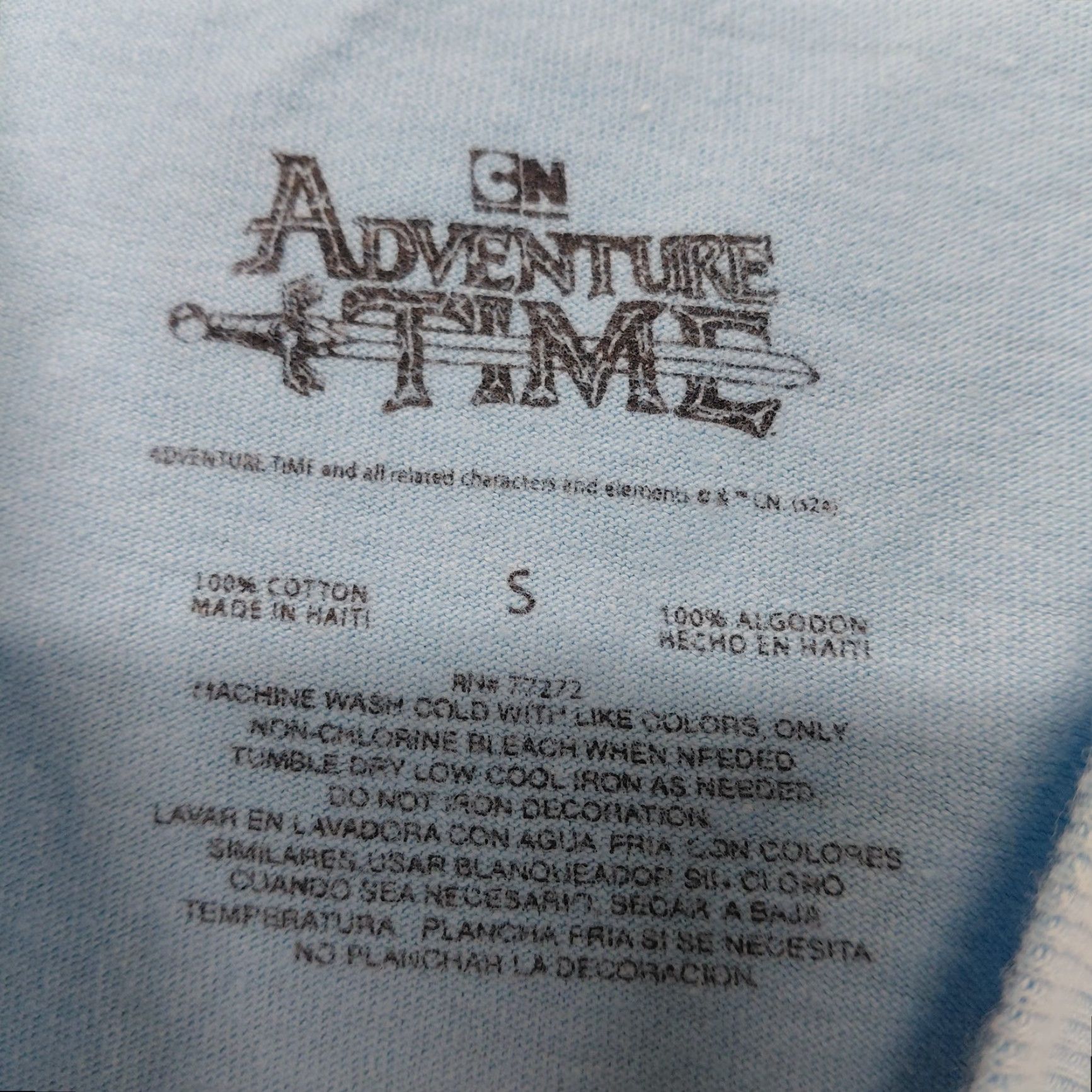 Vintage Adventure Time Tshirt Men Small Blue Cartoon Graphic Shirt Size US S / EU 44-46 / 1 - 6 Thumbnail