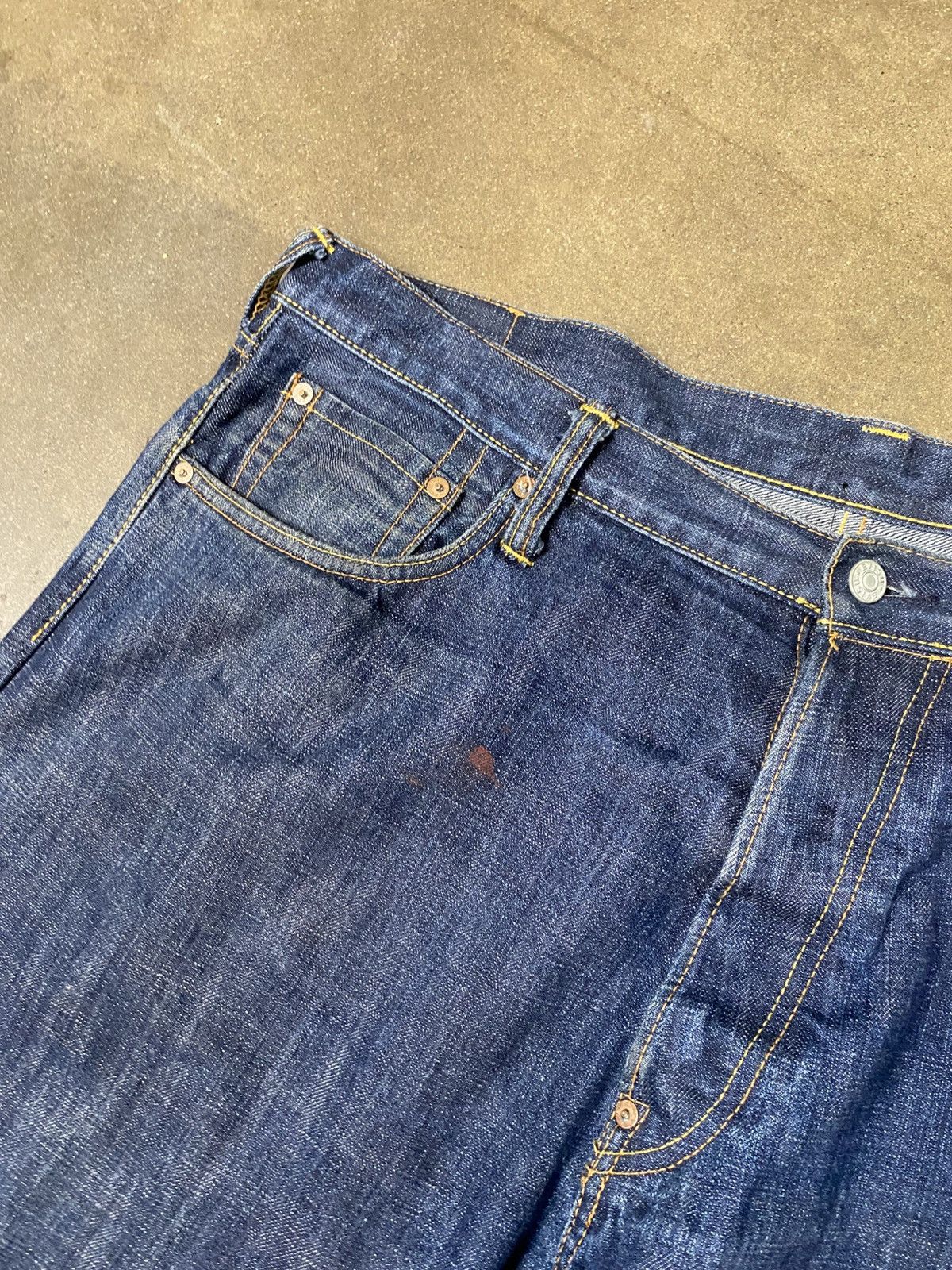Evisu Rare Baggy Evisu Dark Wash Jeans w/ Embroidery Size US 40 / EU 56 - 5 Thumbnail