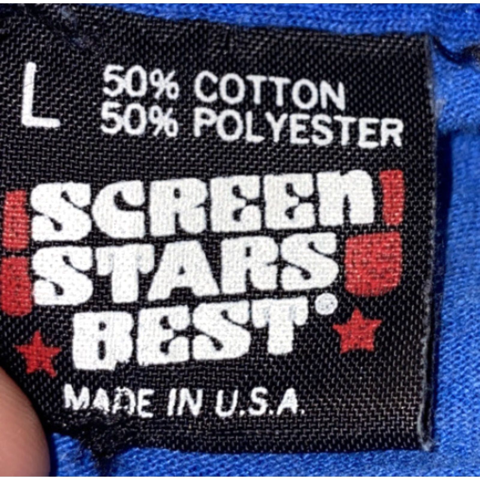 Vintage Screen Stars Best Mens Blue Long Sleeve T-Shirt Size L Regular 20 In Armpit San Diego Size US L / EU 52-54 / 3 - 6 Thumbnail