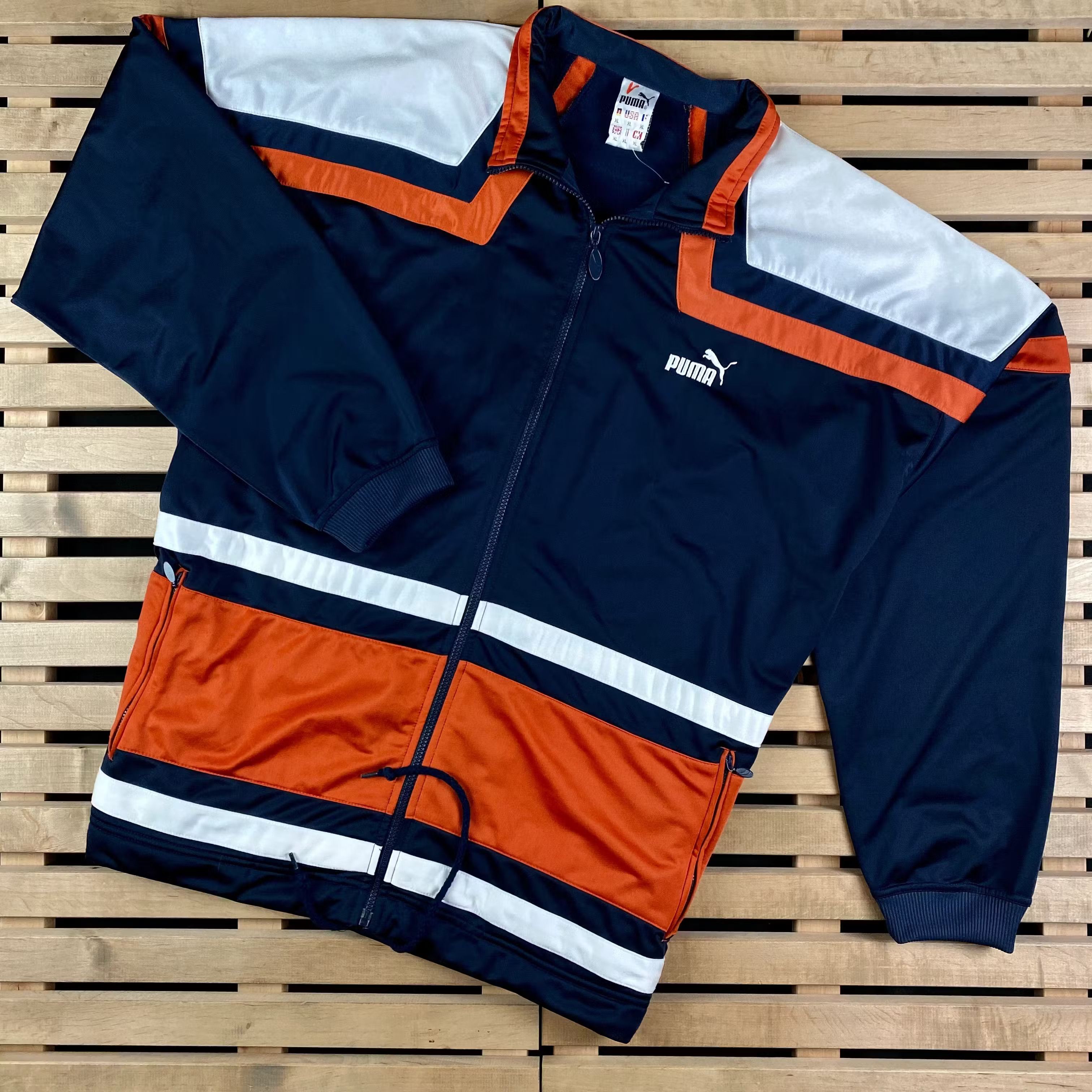 Puma × Vintage Mens Bomber Jacket Puma Vintage Size XL Size US XL / EU 56 / 4 - 1 Thumbnail
