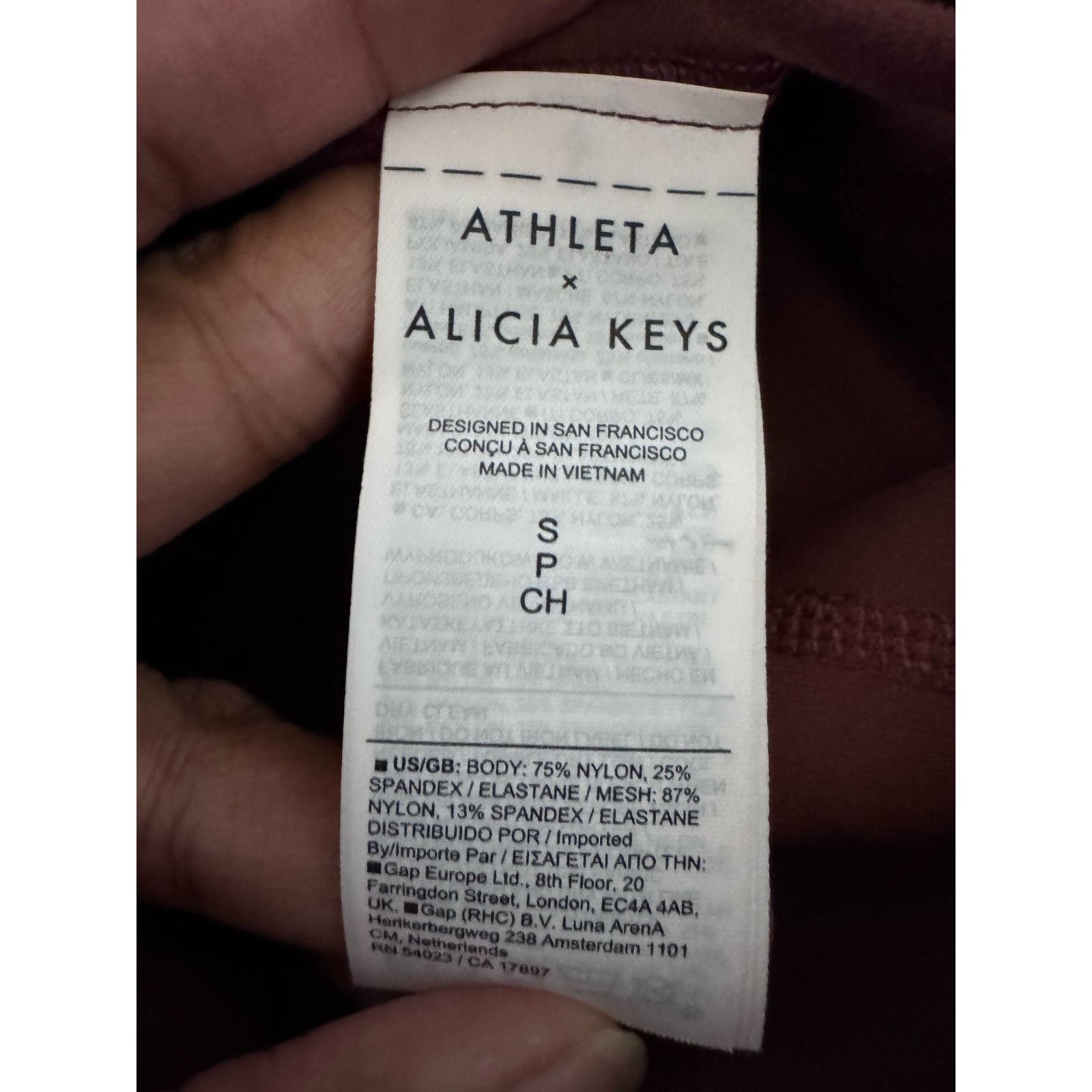 Athleta Athleta x Alicia Keys Transcend Bodysuit Dark Cherrywood Size S / US 4 / IT 40 - 5 Thumbnail