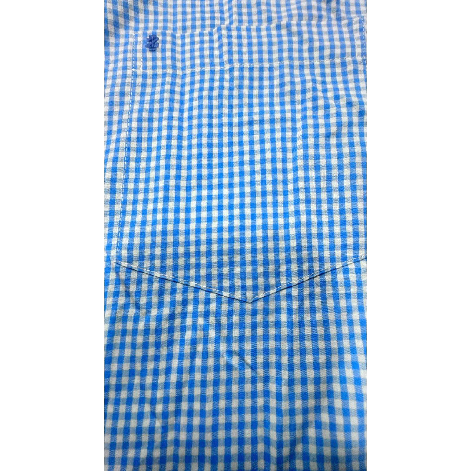 Izod IZOD Button-Up Shirt Mens XL Green Blue Check Long Sleeve 1711 Size US XL / EU 56 / 4 - 2 Thumbnail