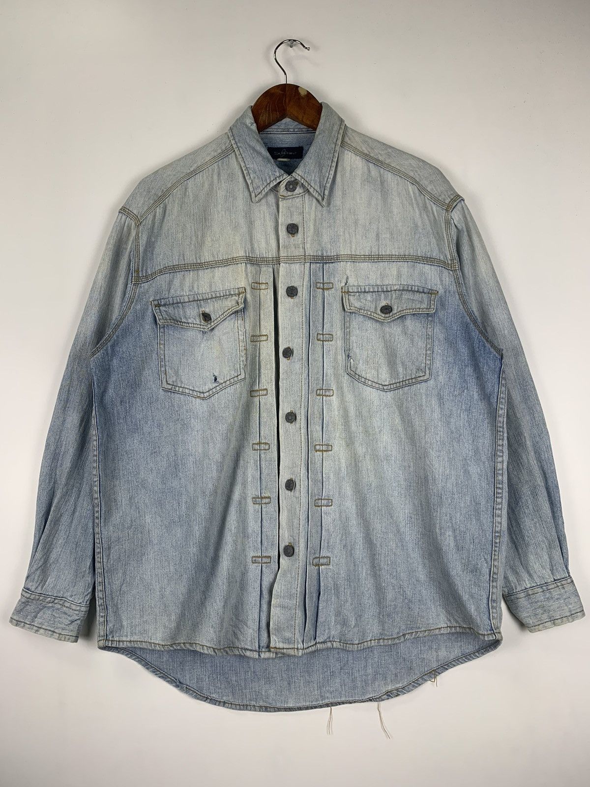 Japanese Brand × Vintage Vintage Japanese Denim Jacket Size US L / EU 52-54 / 3 - 3 Thumbnail