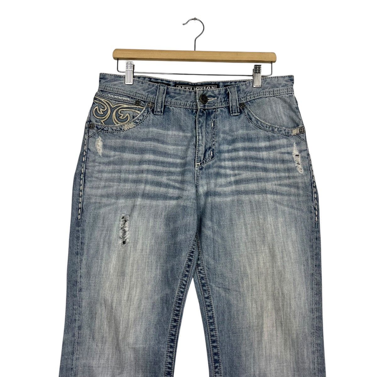 Affliction Vintage Affliction Embroidery Logo Denim Jeans Size US 32 / EU 48 - 3 Thumbnail