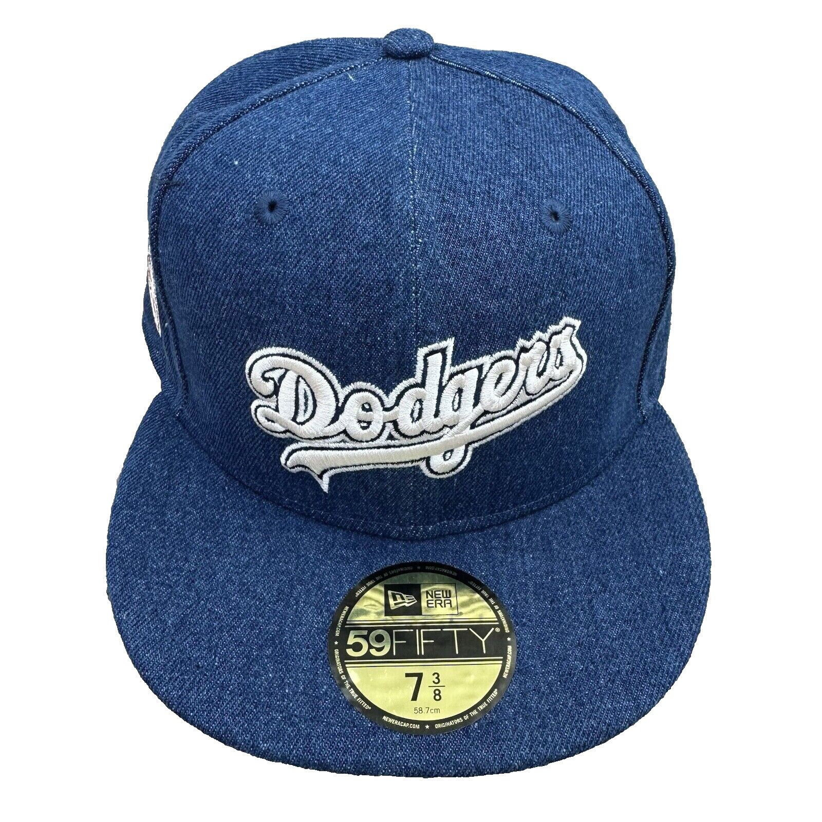 New Era Los Angeles Dodgers Denim '80 All Star New Era 7 1/2 MLB Hat Size ONE SIZE - 8 Thumbnail